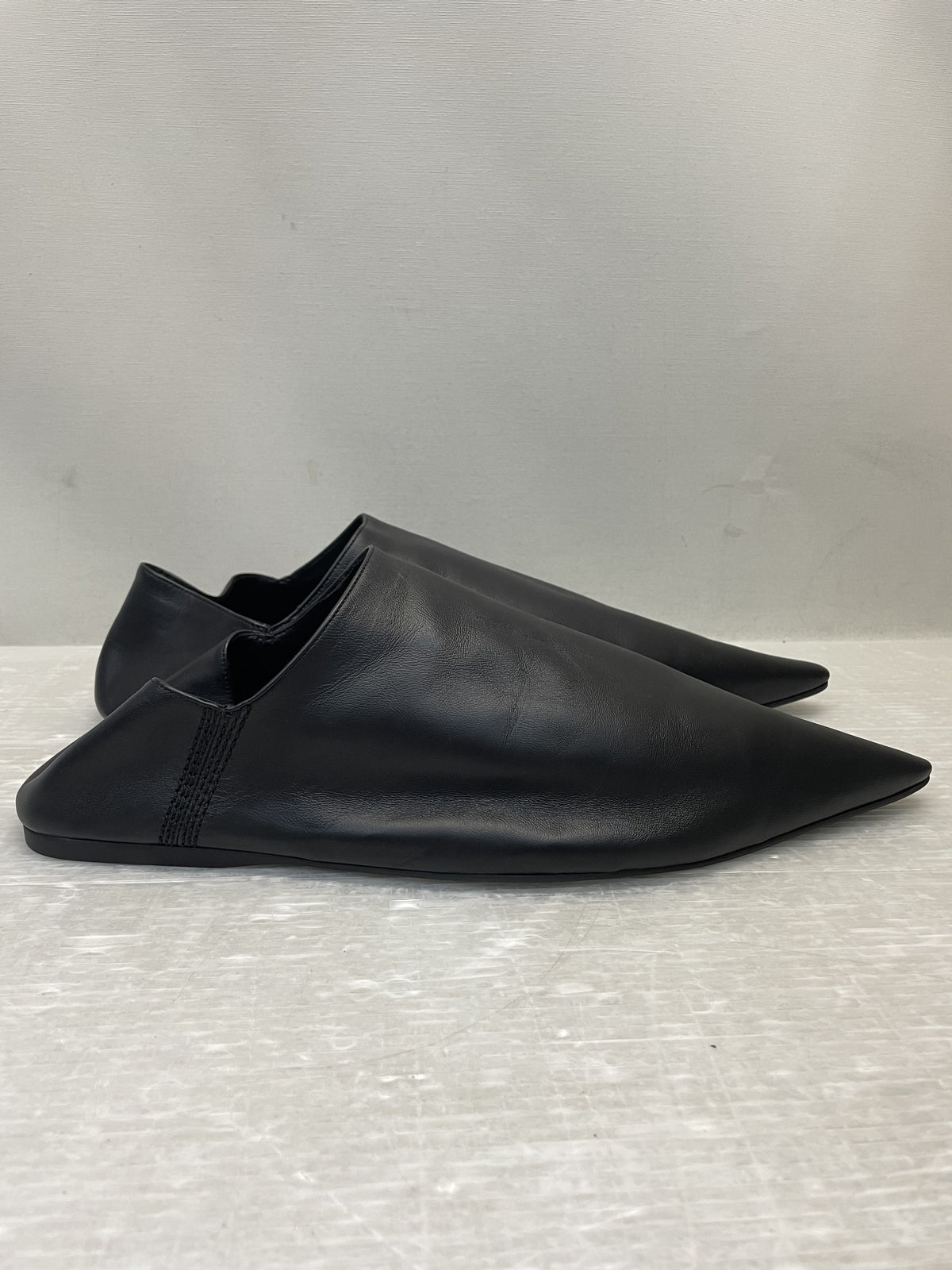 BALENCIAGA FLAT MULE SMOOTH LAMBSKIN レザーミュール 44 黒