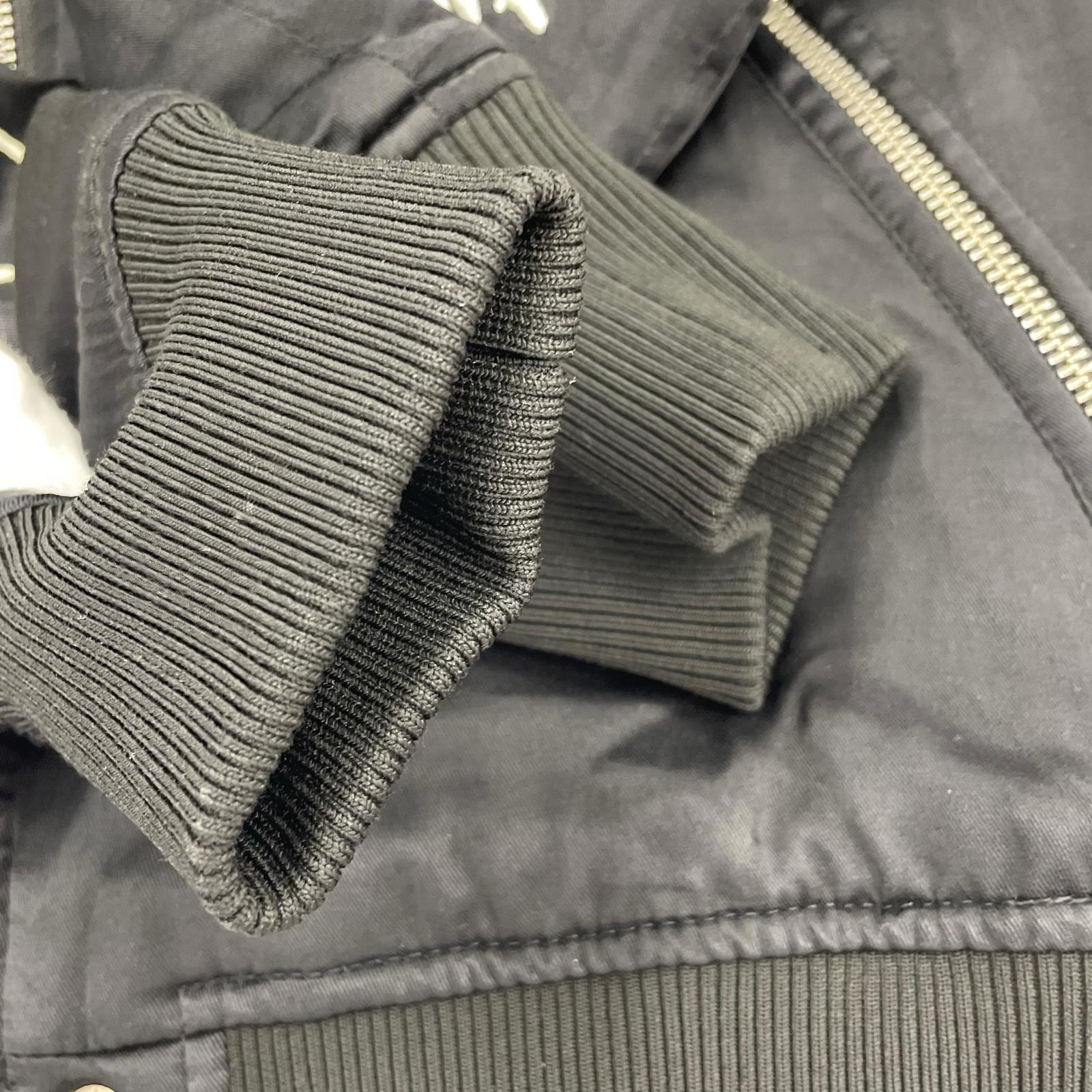 ジャケット DIESEL ONLY-THE B/RAVE 刺繍ボンバージャケット XS 黒 ブラック