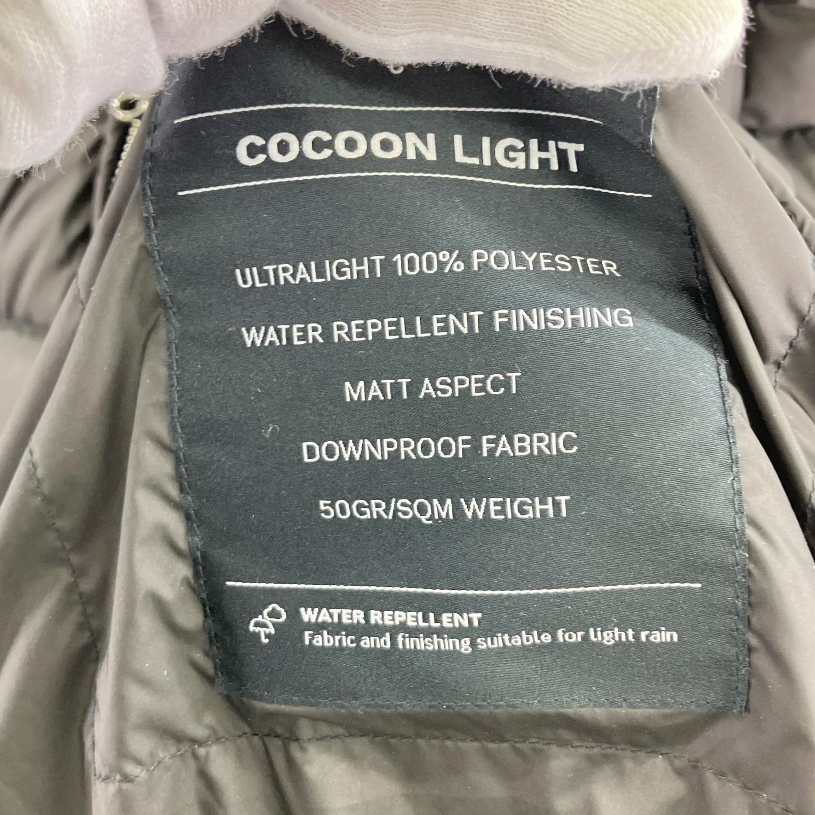 ダウンジャケット COCOON LIGHT Hooded down jacket 40 ブラック