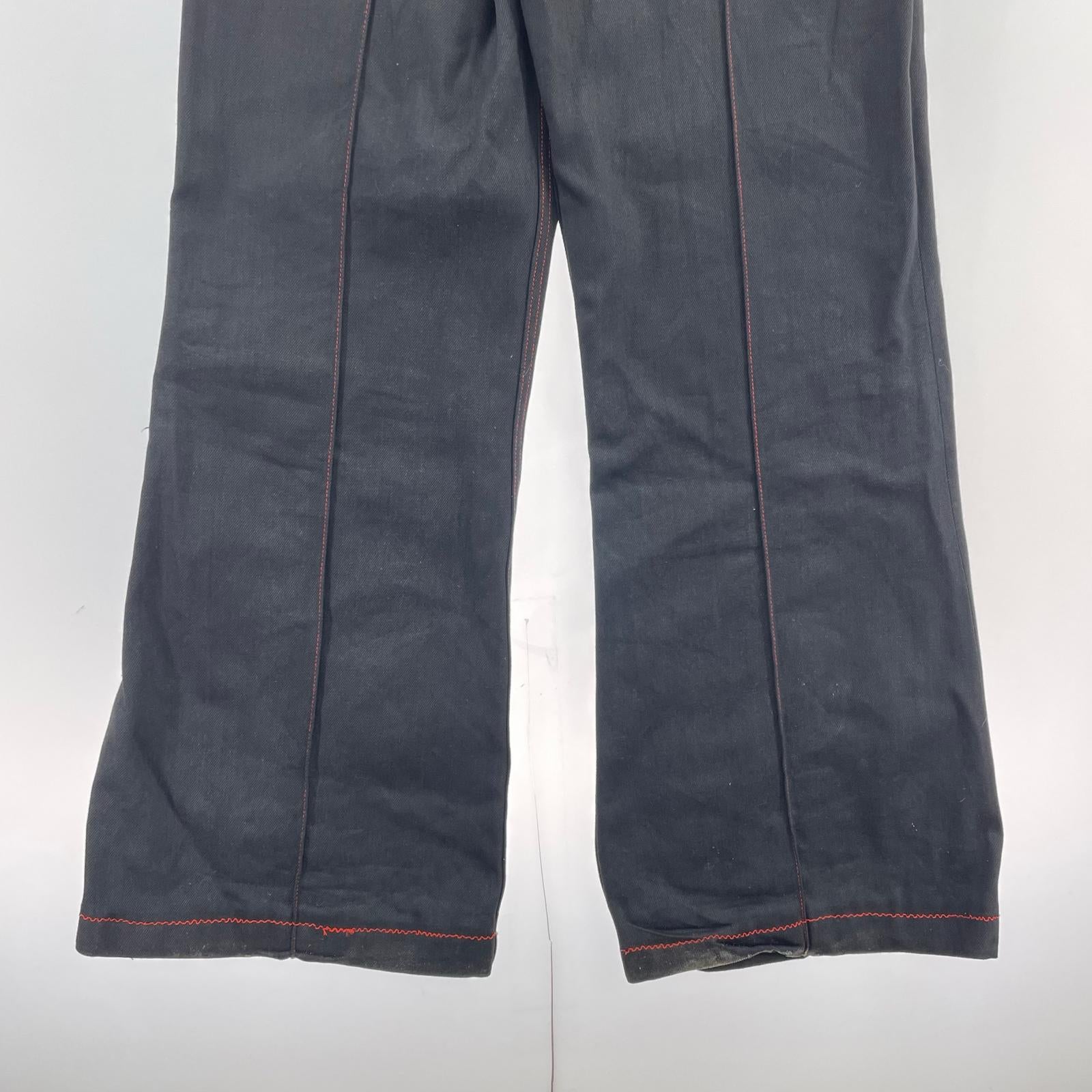 デニムパンツ TENDER PERSON Flame Denim Pants 4 ブラック