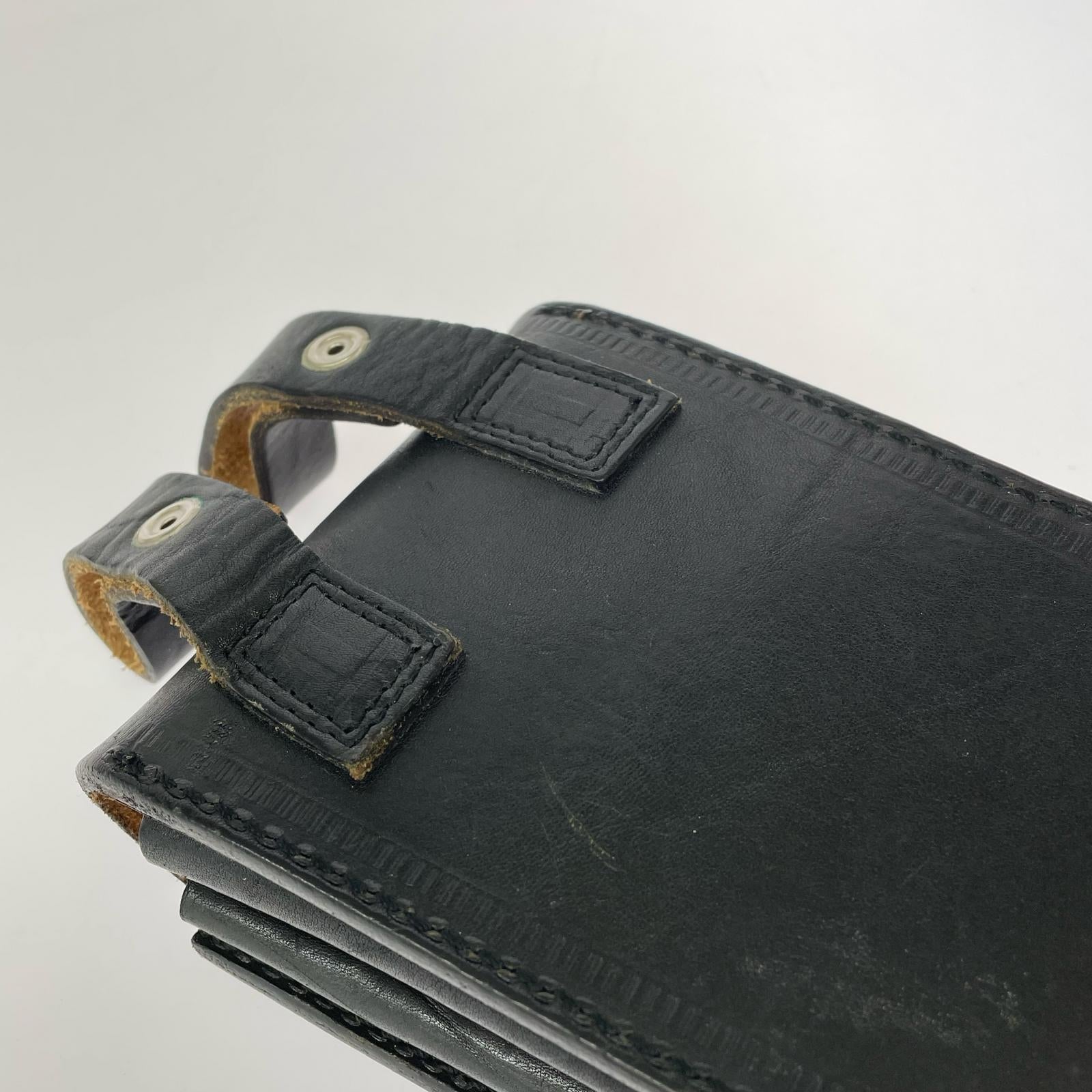 その他バッグ レザーベルトポーチ 黒 ブラック
