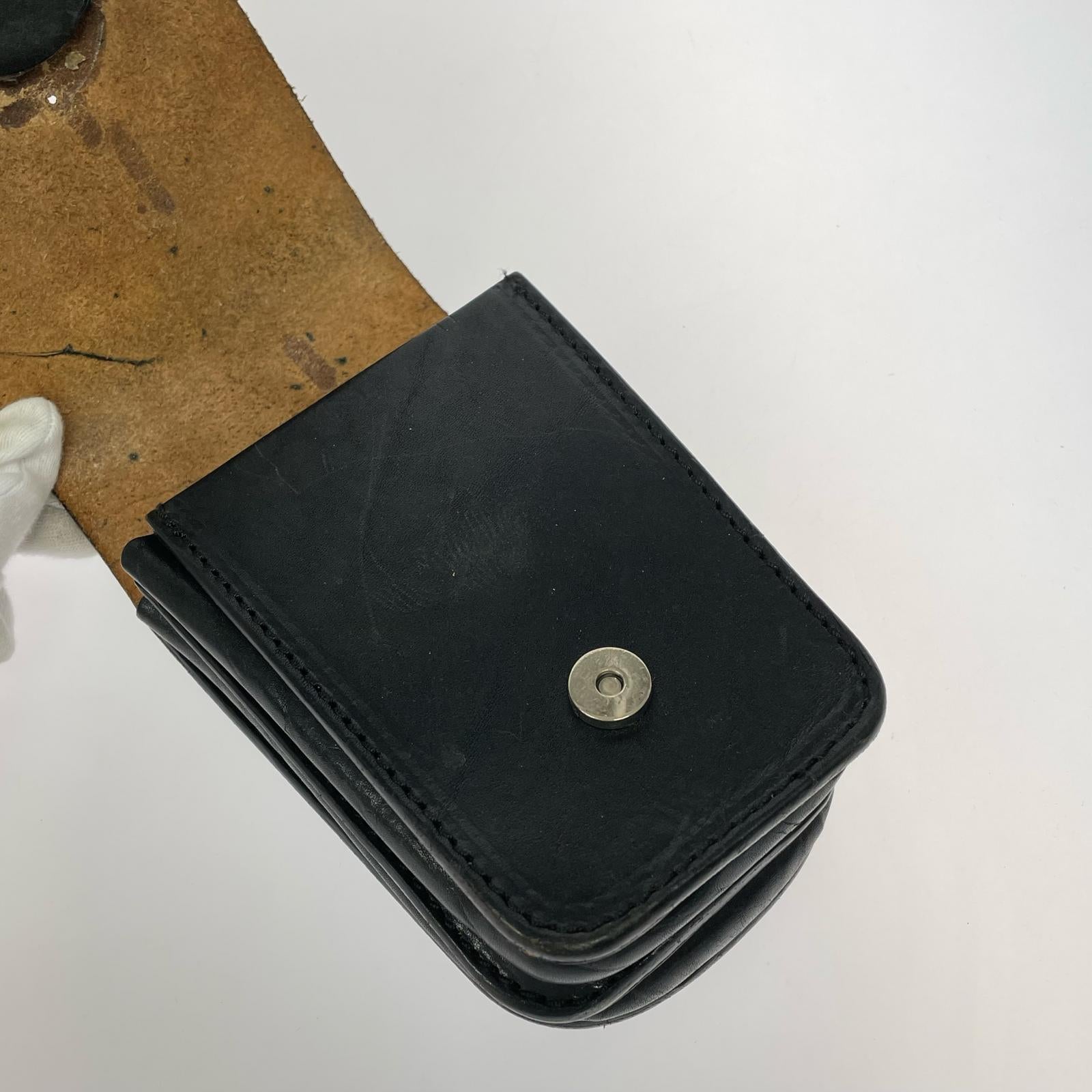 その他バッグ レザーベルトポーチ 黒 ブラック