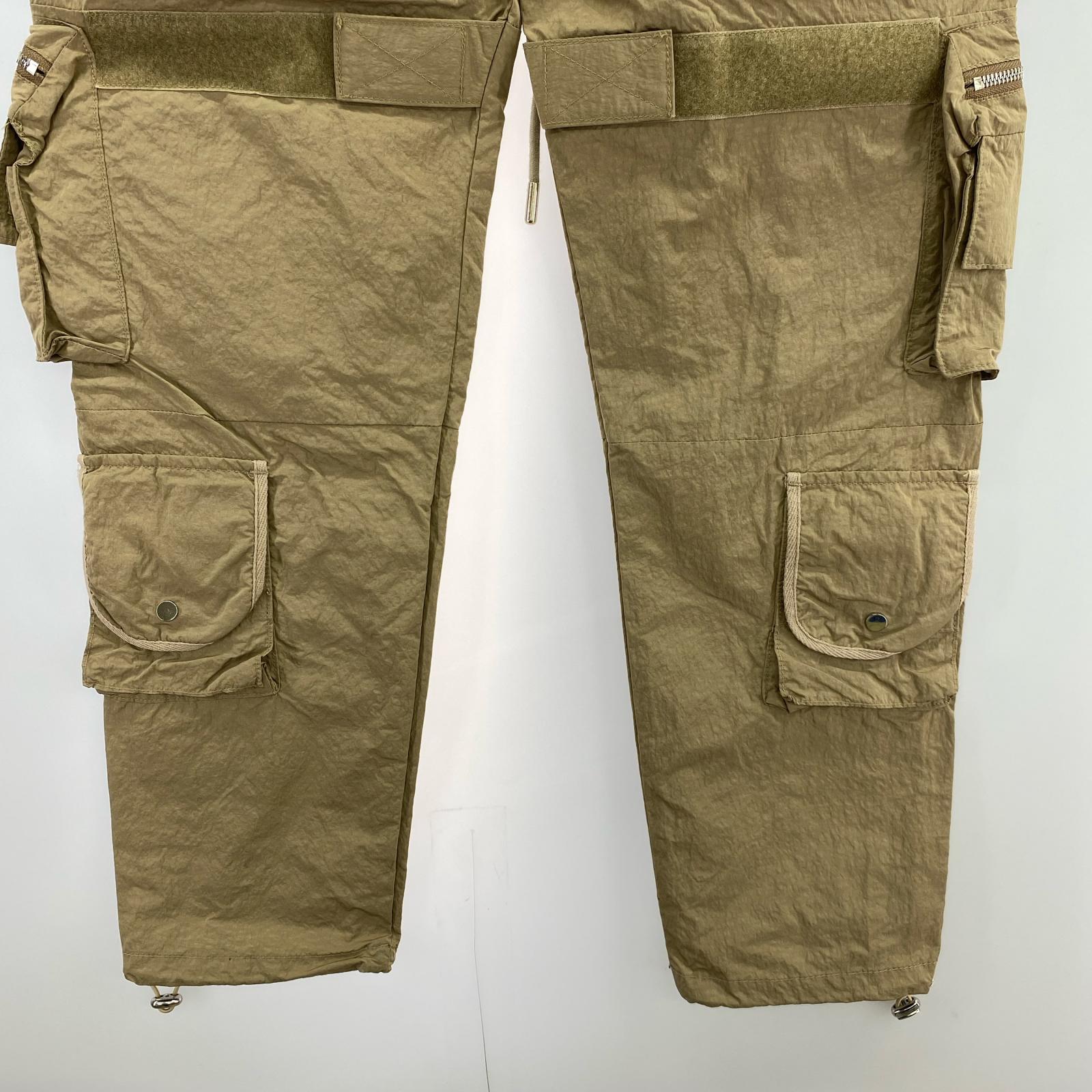 その他ボトムス MLVINCE ナイロンカーゴパンツ ベージュ M M ベージュ
