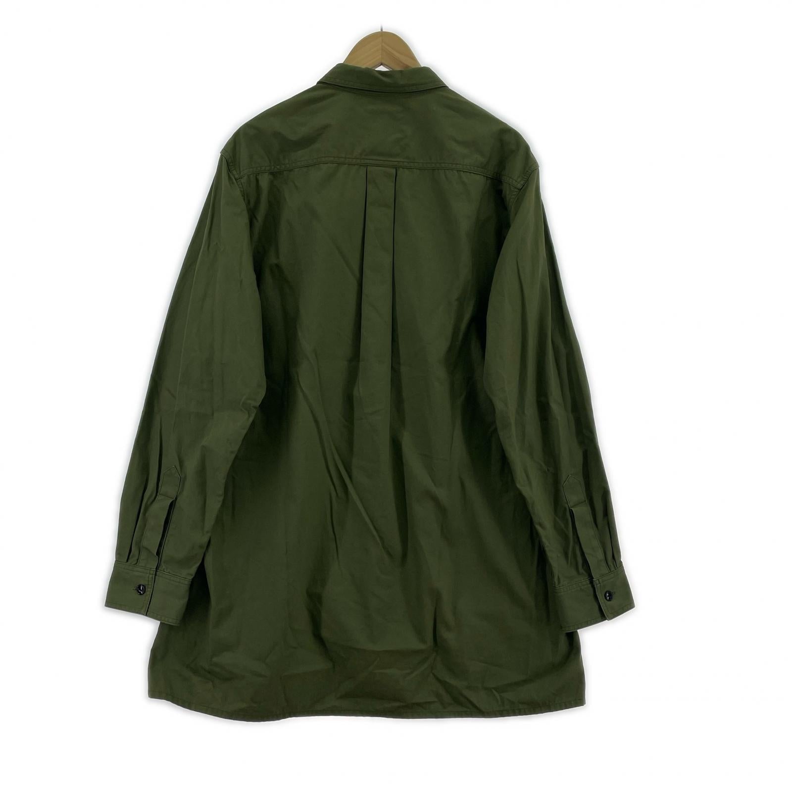 長袖シャツ Black SCANDAL Yohji Yamamoto BS ARMY POPLIN BIG SIDE P SHIRT 3 オリーブ 3