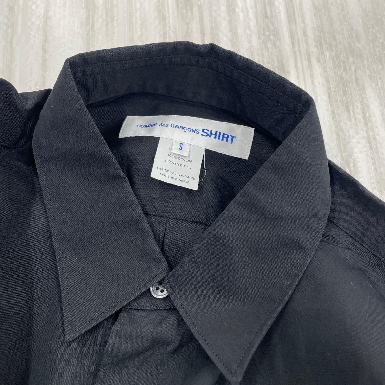長袖シャツ COMME des GARCONS SHIRT FOREVER WIDE CLASSIC FIT SHIRT S ブラック S ブラック