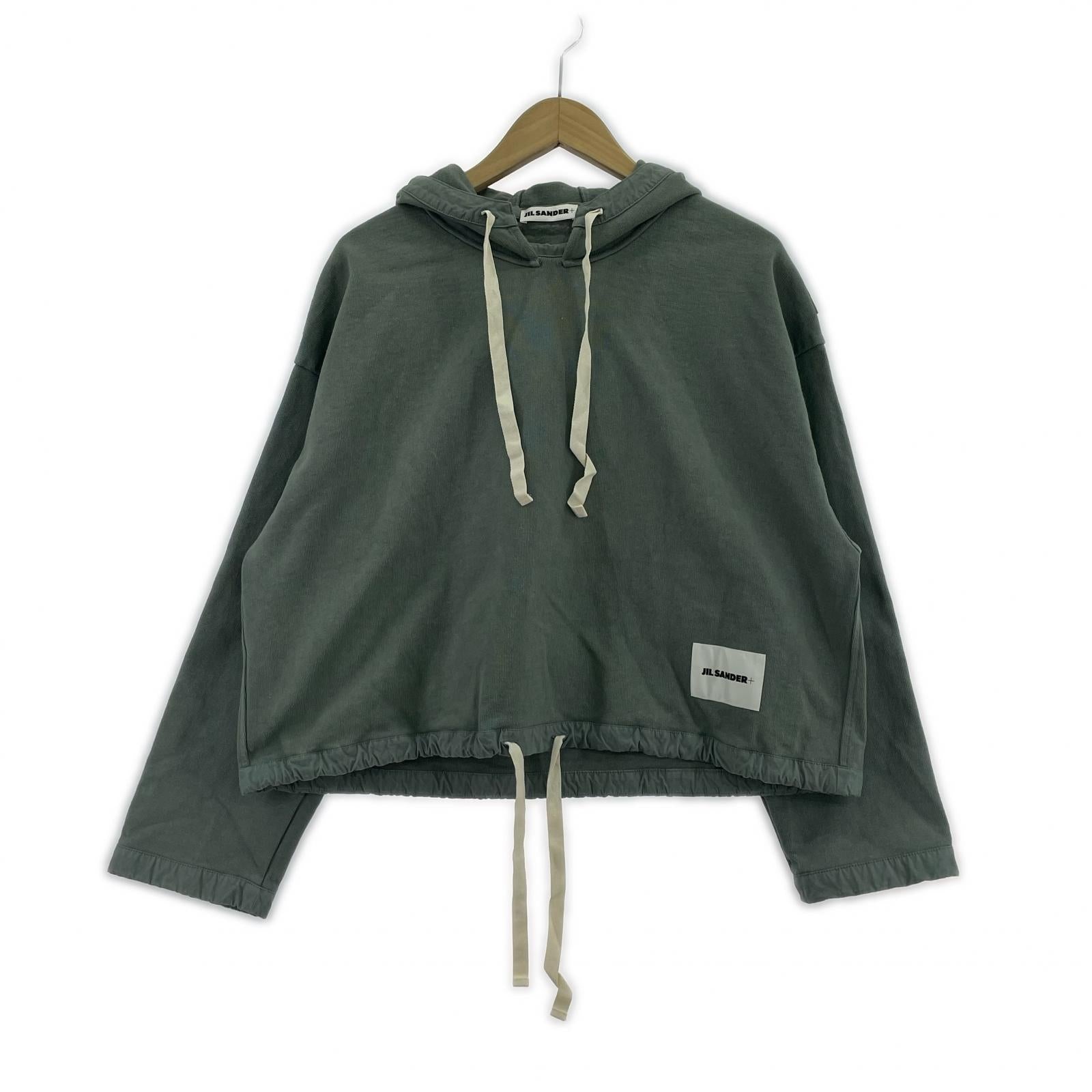 パーカー JIL SANDER+ ドローストリングスショートパーカー XS ミント