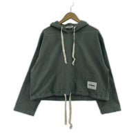 パーカー JIL SANDER+ ドローストリングスショートパーカー XS ミント