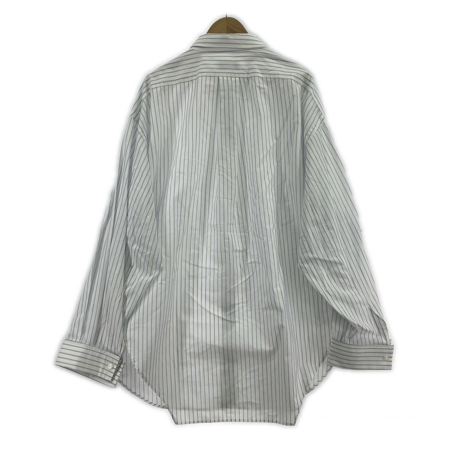 長袖シャツ HED MAYNER PAPER TOUCH STRIPE SHIRT ストライプオーバーシャツ M ストライプ M