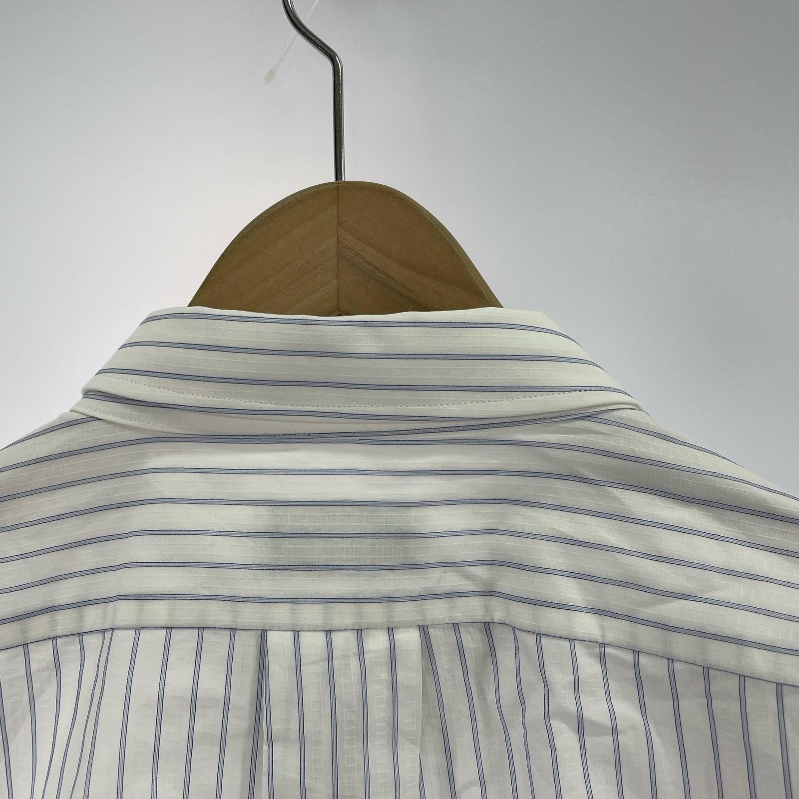 長袖シャツ HED MAYNER PAPER TOUCH STRIPE SHIRT ストライプオーバーシャツ M ストライプ M