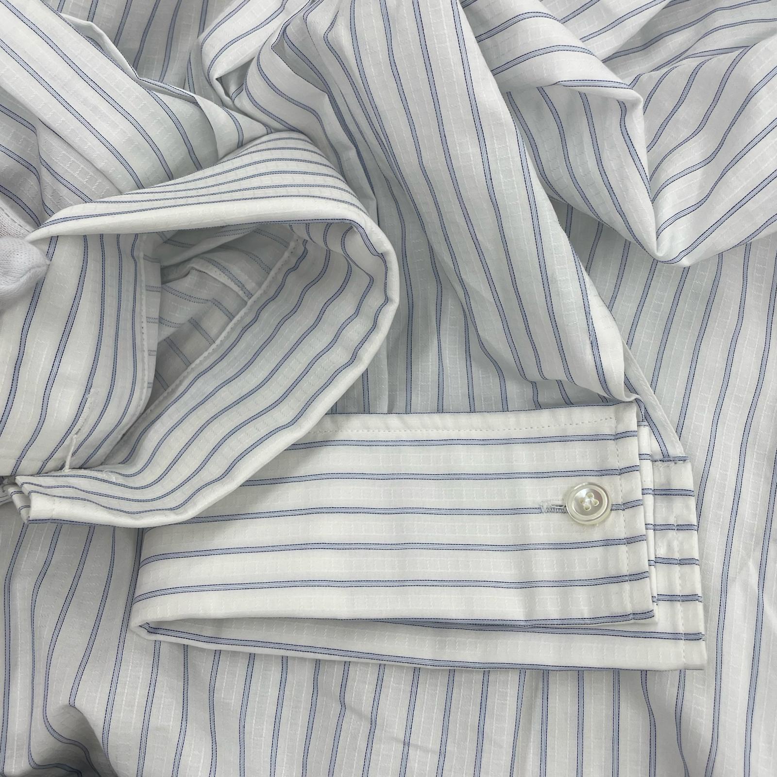 長袖シャツ HED MAYNER PAPER TOUCH STRIPE SHIRT ストライプオーバーシャツ M ストライプ M