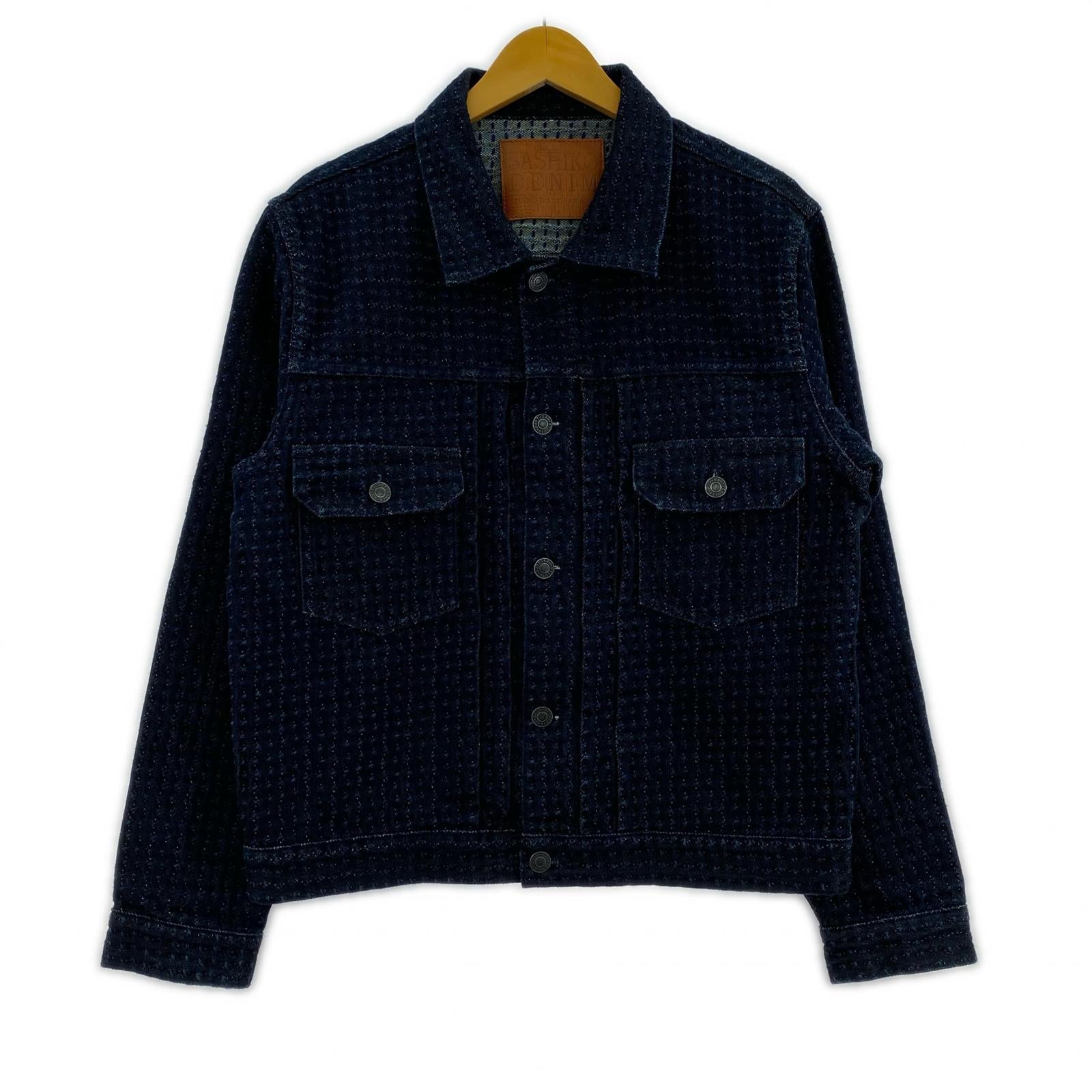 デニムジャケット SASHIKO DENIM D4549 36 ブルー