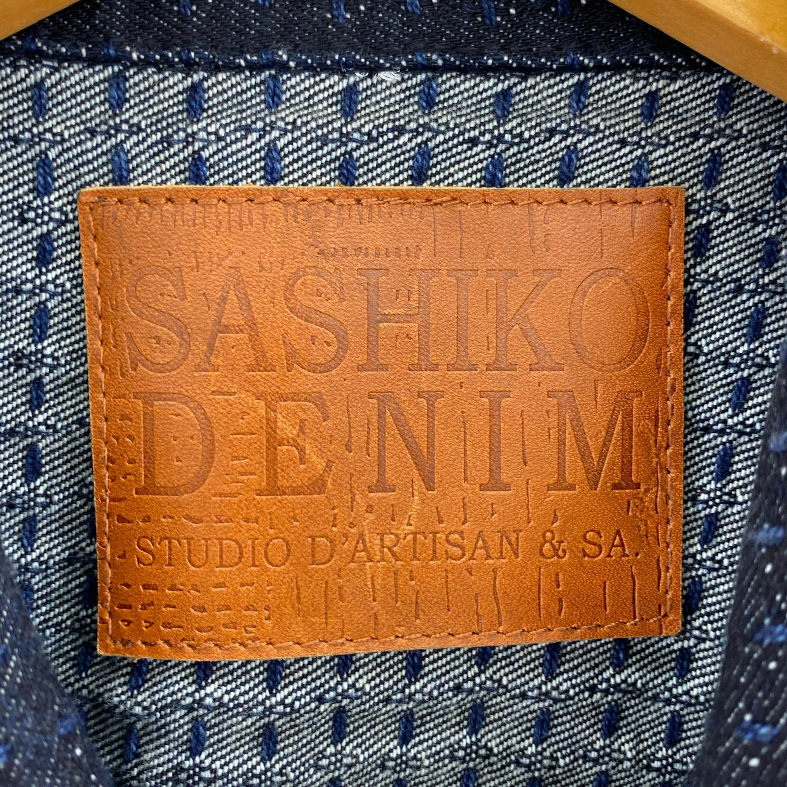 デニムジャケット SASHIKO DENIM D4549 36 ブルー