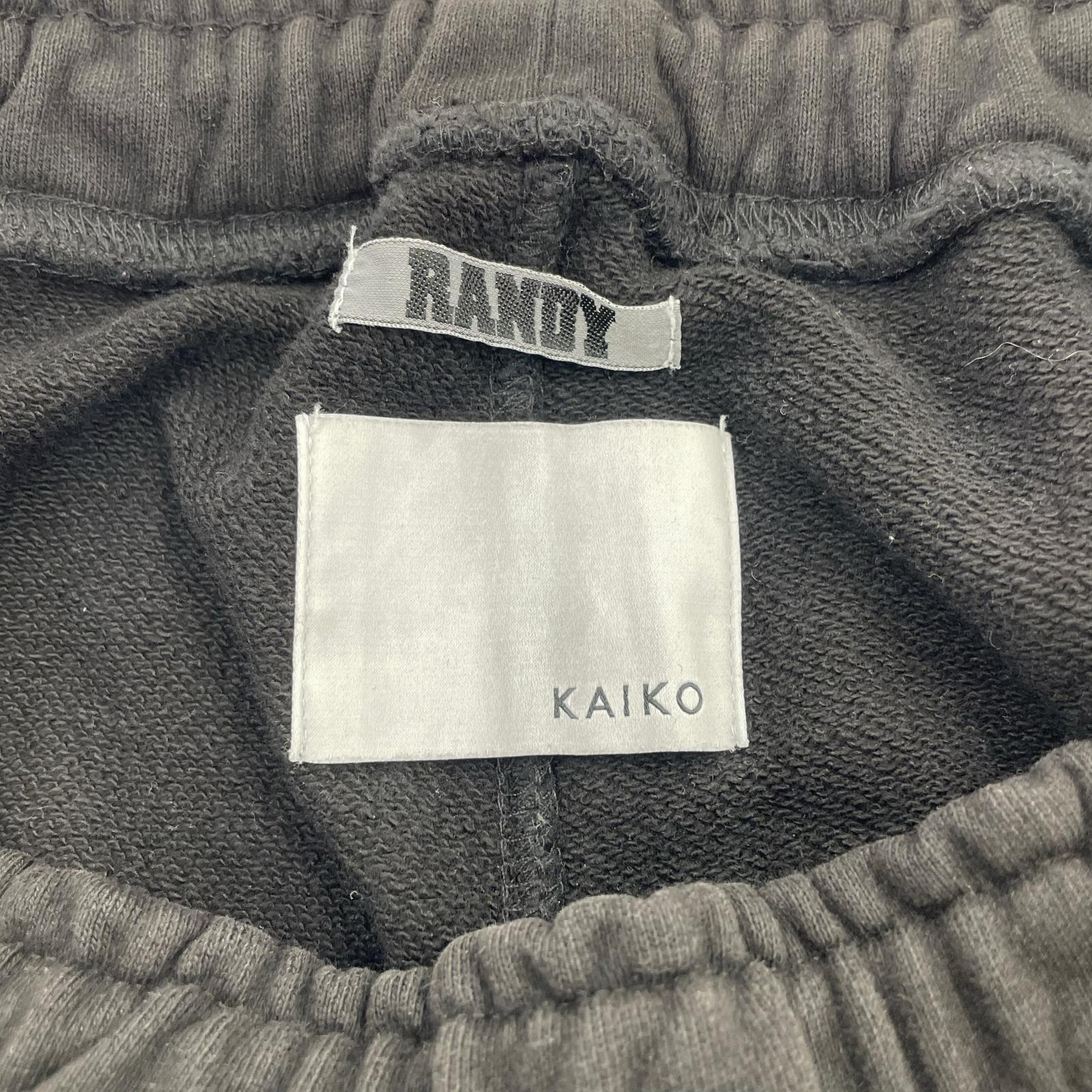パンツ KAIKO x RANDY スウェットパンツ ブラック