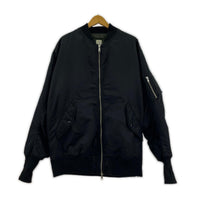 ブルゾン 22AW ビッグシルエットサイドジップMA-1 ブラック