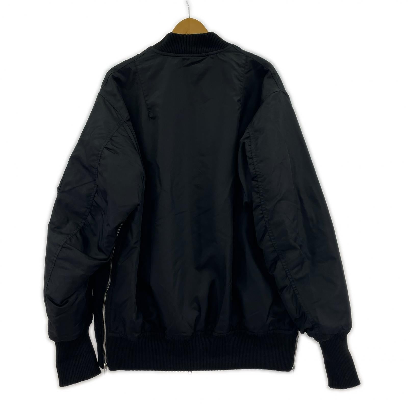 ブルゾン 22AW ビッグシルエットサイドジップMA-1 ブラック