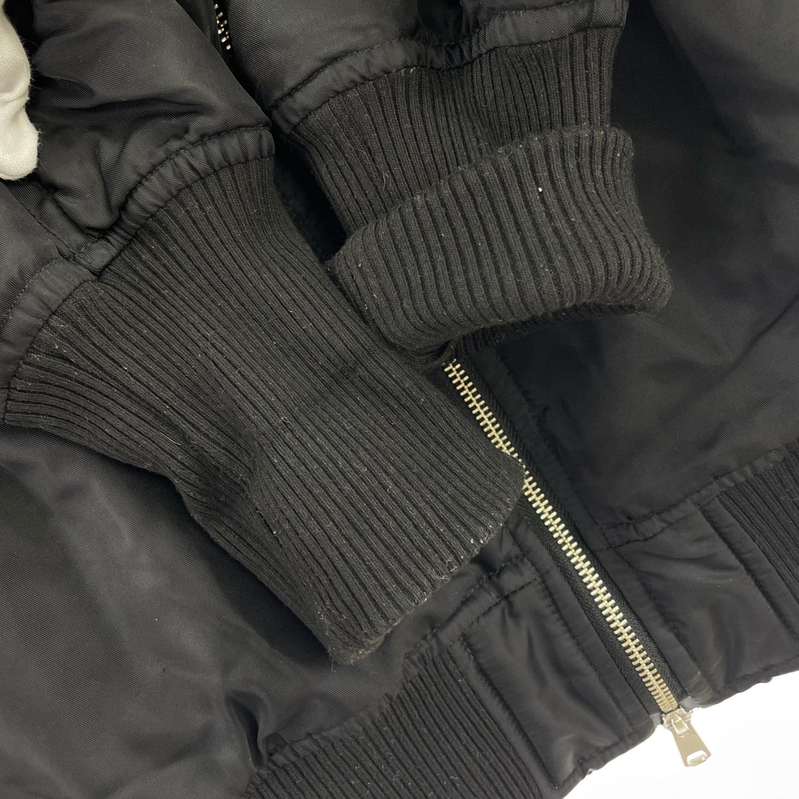 ブルゾン 22AW ビッグシルエットサイドジップMA-1 ブラック