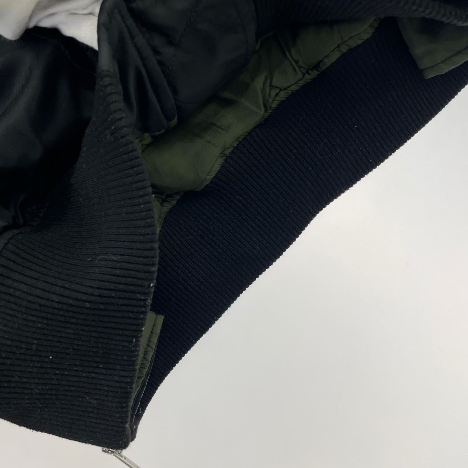 ブルゾン 22AW ビッグシルエットサイドジップMA-1 ブラック