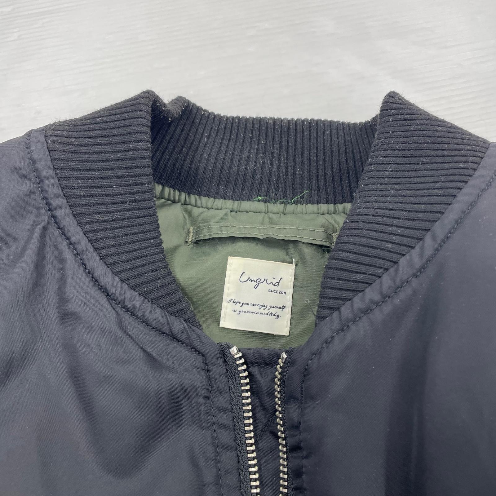 ブルゾン 22AW ビッグシルエットサイドジップMA-1 ブラック