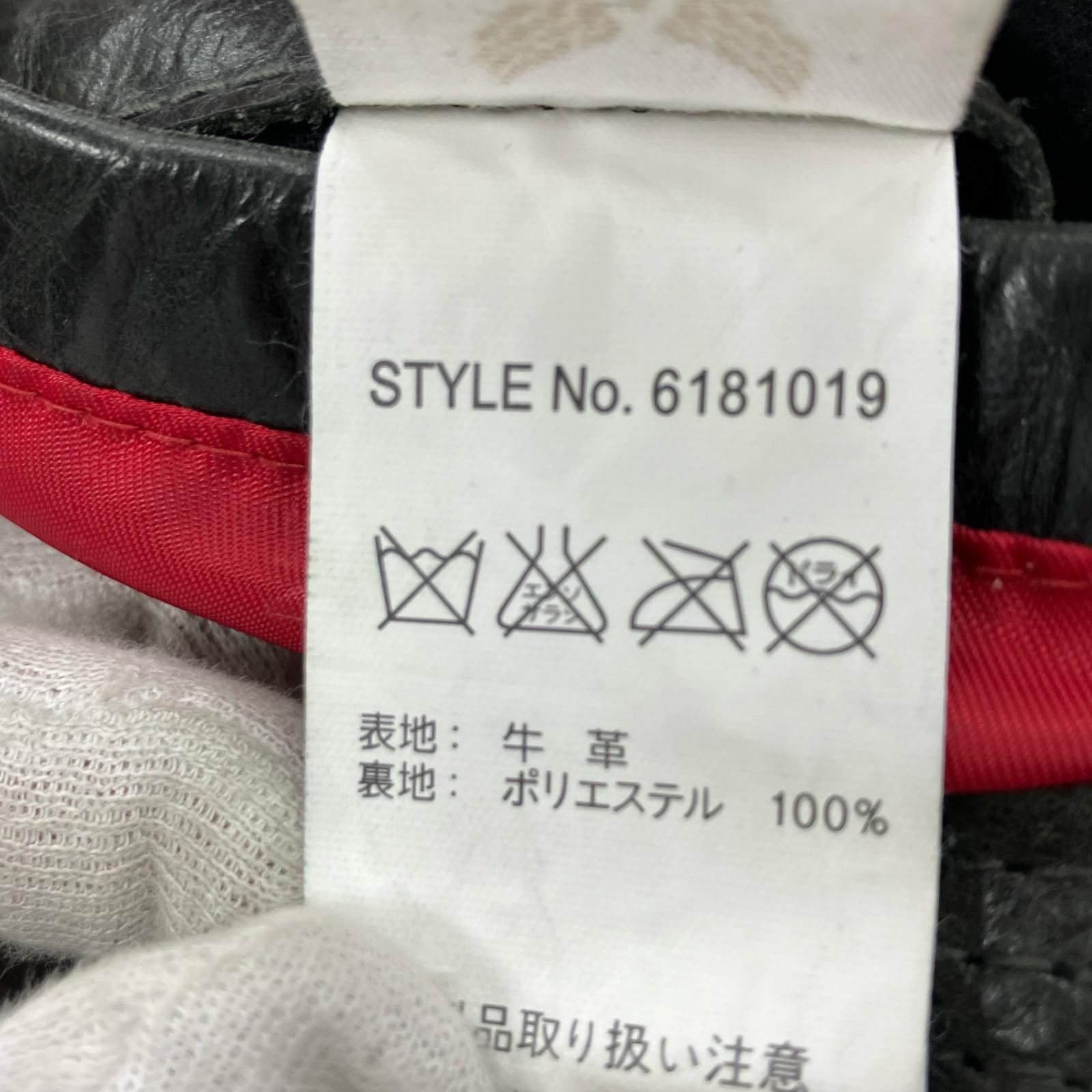 レザージャケット L 黒 L ブラック