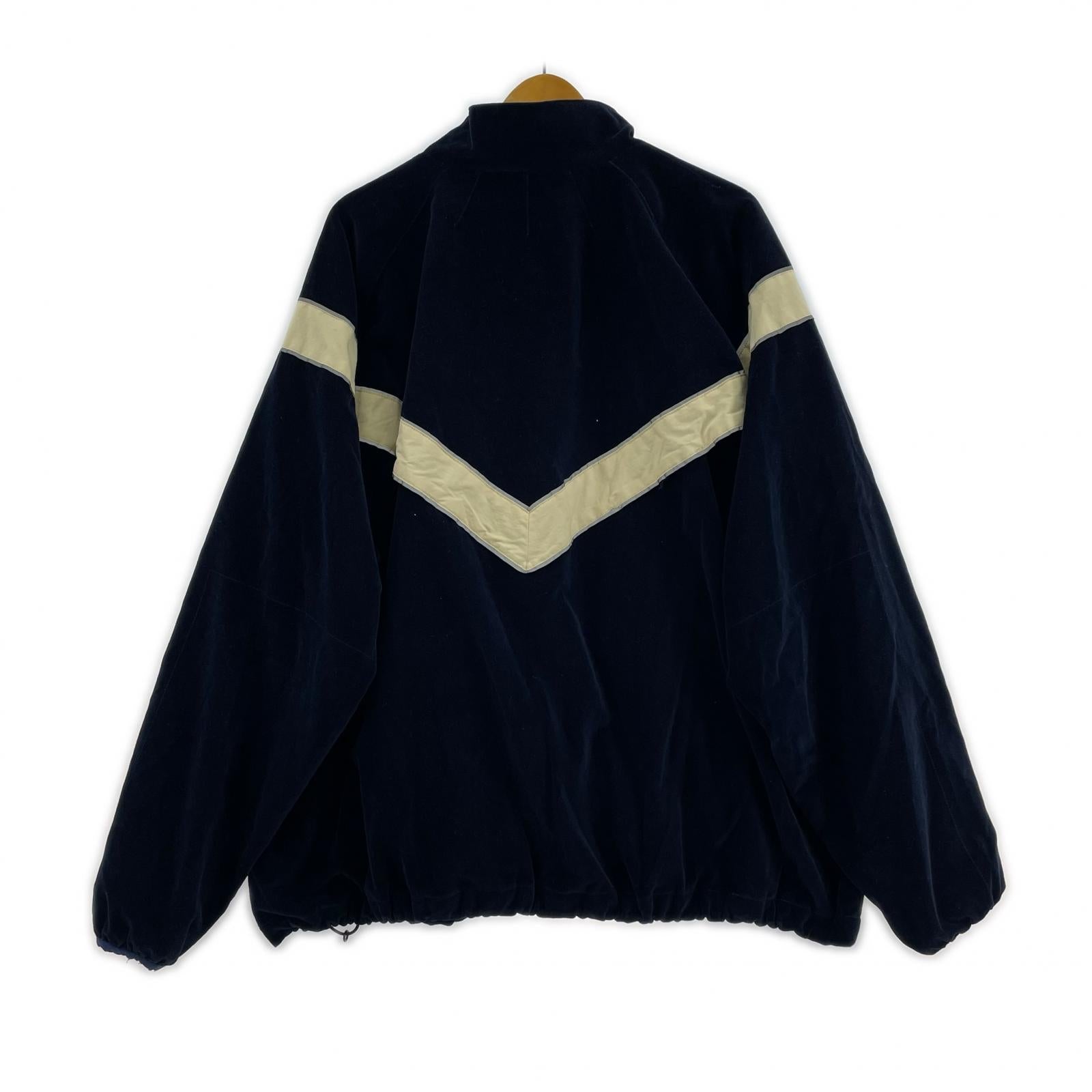 ジャケット MADE IN STANDARD ベロアトレーニングジャケット M 紺 M ネイビー
