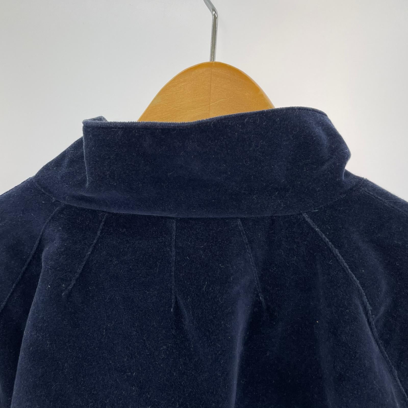 ジャケット MADE IN STANDARD ベロアトレーニングジャケット M 紺 M ネイビー