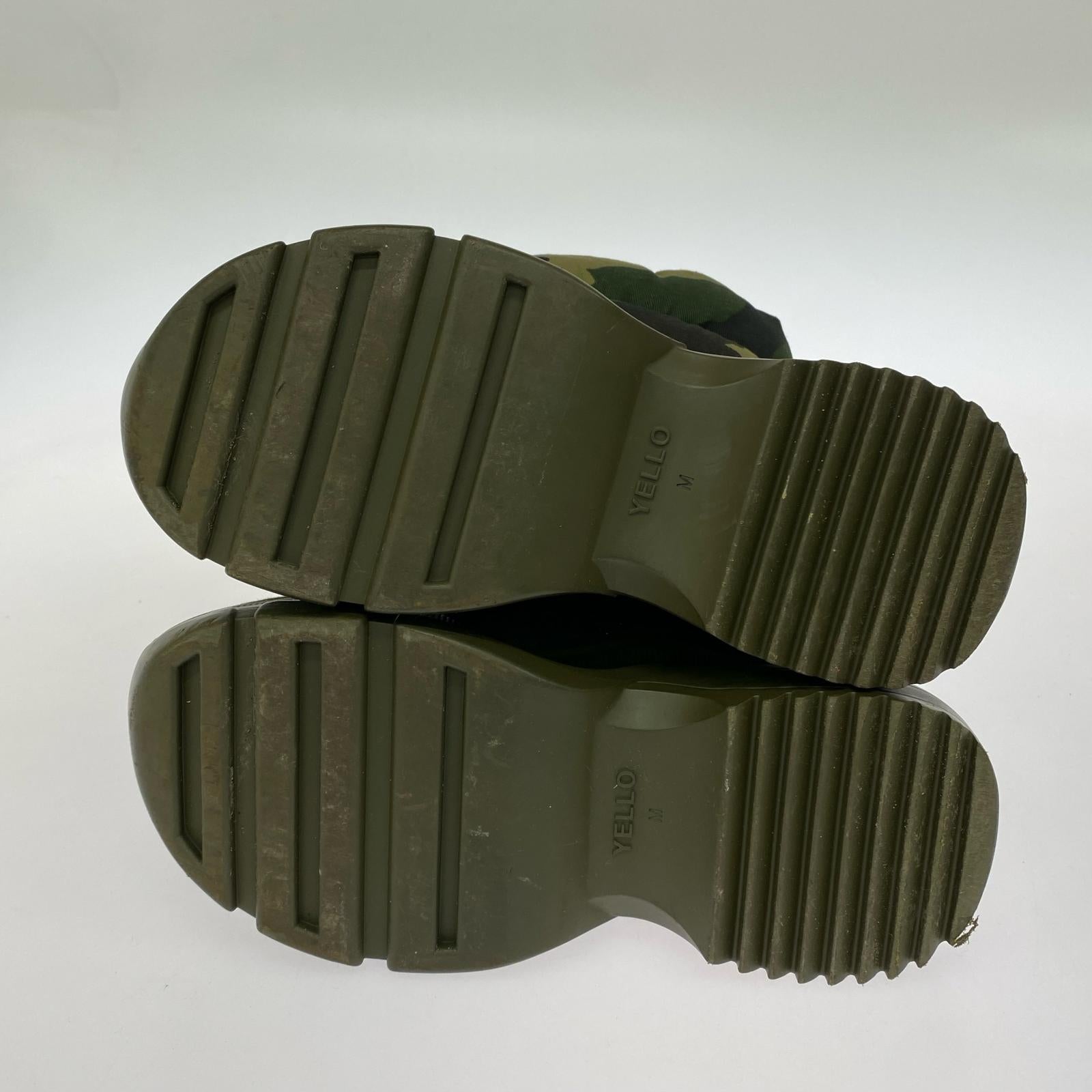 ブーツ YELLO G.I JANE SHORT BOOTS カモフラキルティングブーツ M M