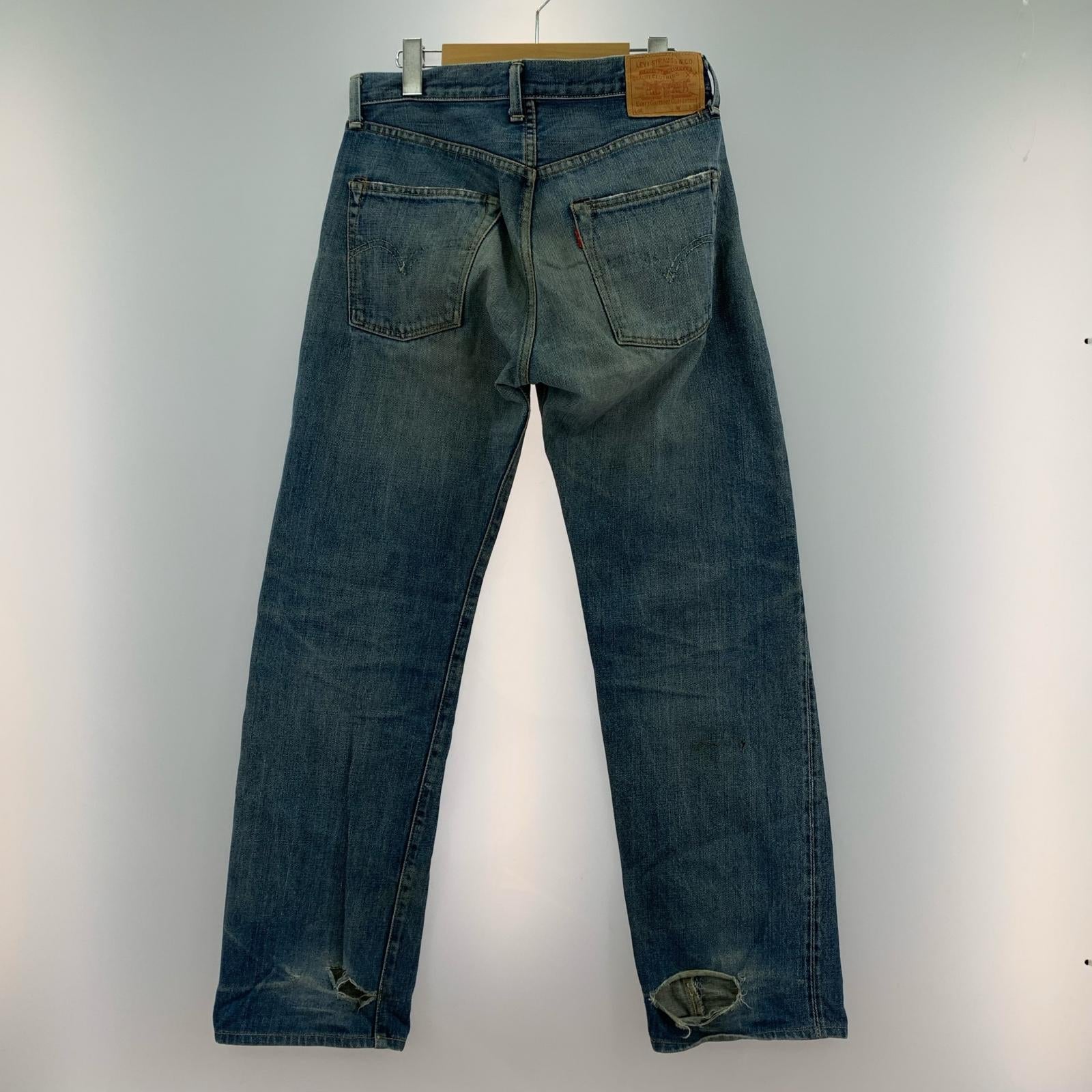 デニムパンツ 復刻 1955年モデル ボタンフライ (W32 L36) 表記 32 ブルー