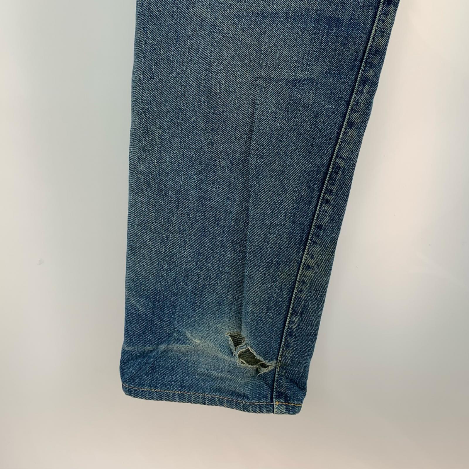 デニムパンツ 復刻 1955年モデル ボタンフライ (W32 L36) 表記 32 ブルー