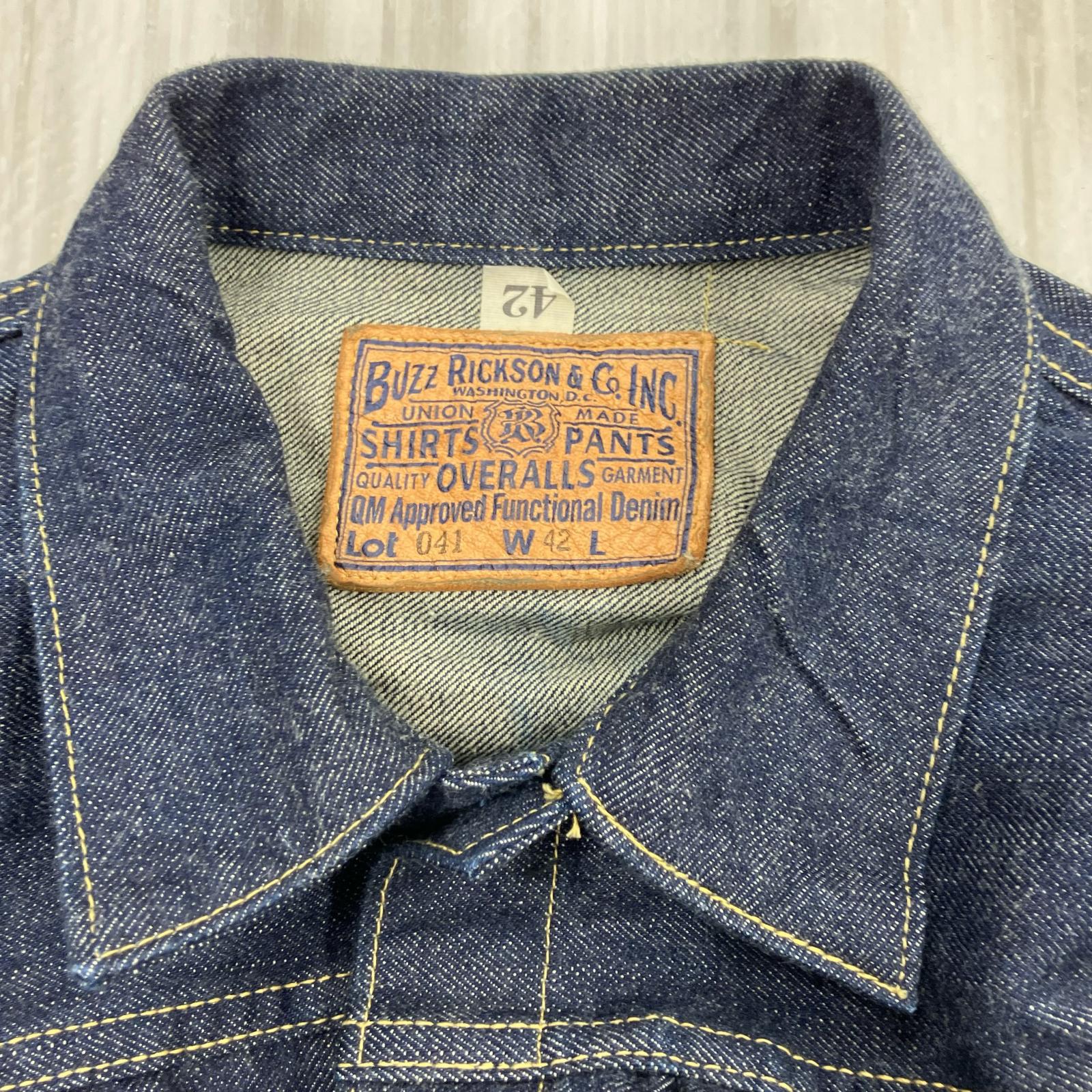 デニムジャケット BR16041/WORLD WAR II DENIM BLOUSE 42 ネイビー