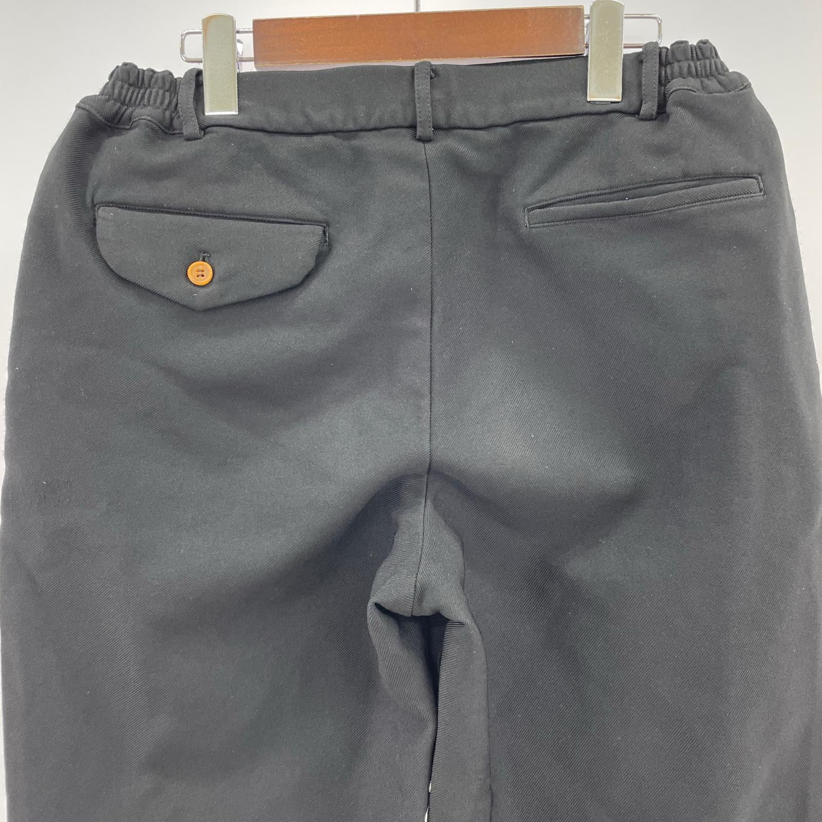 パンツ COMME des GARCONS HOMME DEUX 製品染ポリスラックス s ブラック S ブラック