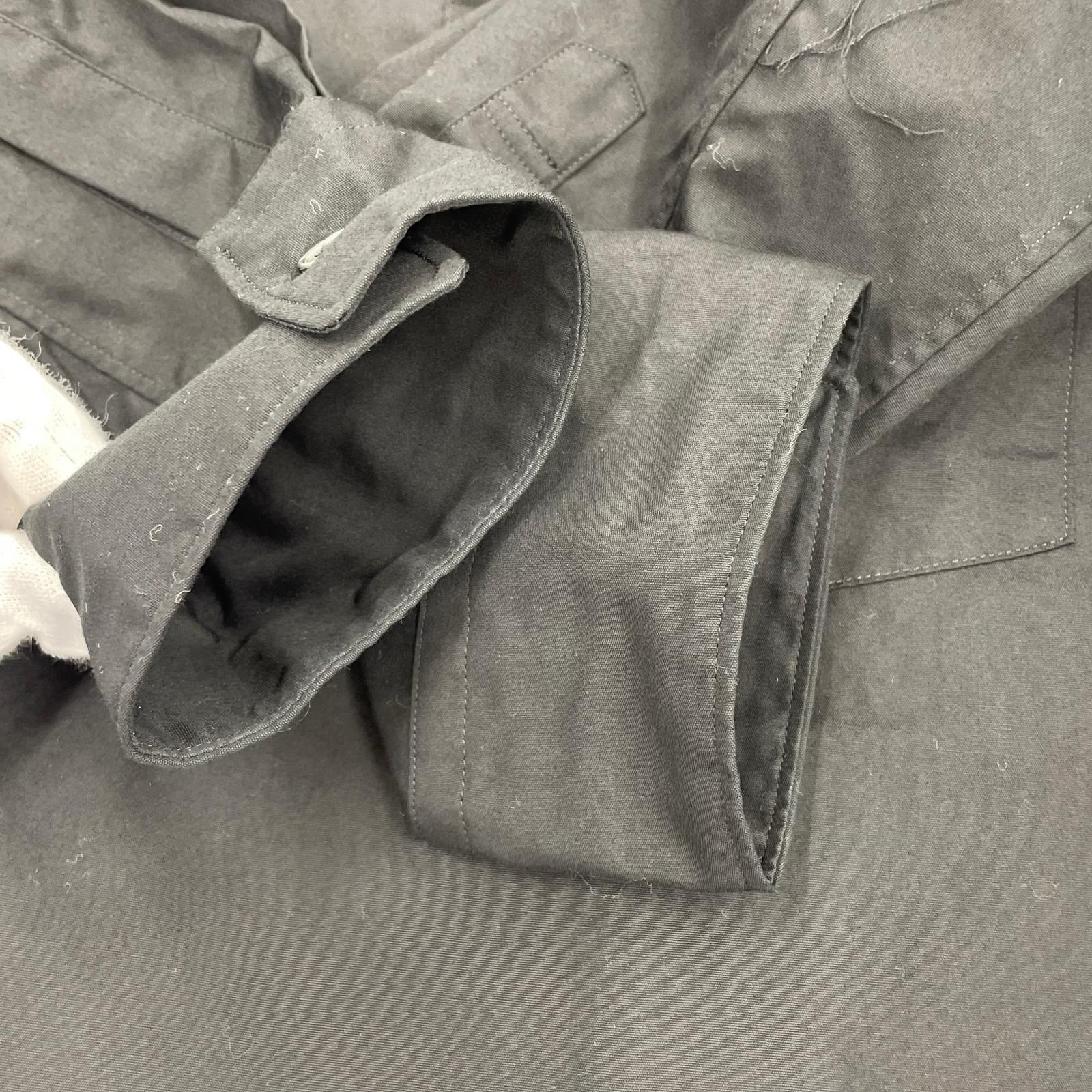 長袖シャツ BLACK COMME des GARCONS 襟デザインブロードシャツ M ブラック M ブラック
