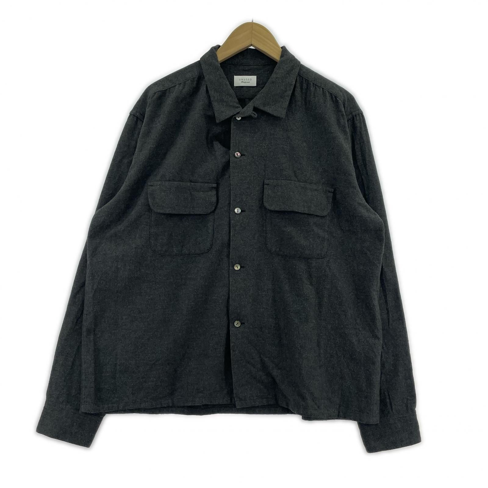 長袖シャツ UNUSED flannel shirt 2 グレー 2 グレー