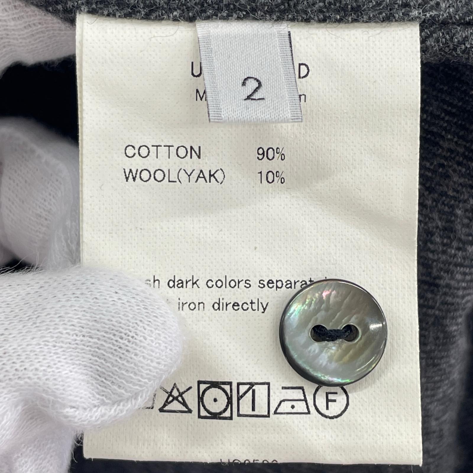 長袖シャツ UNUSED flannel shirt 2 グレー 2 グレー
