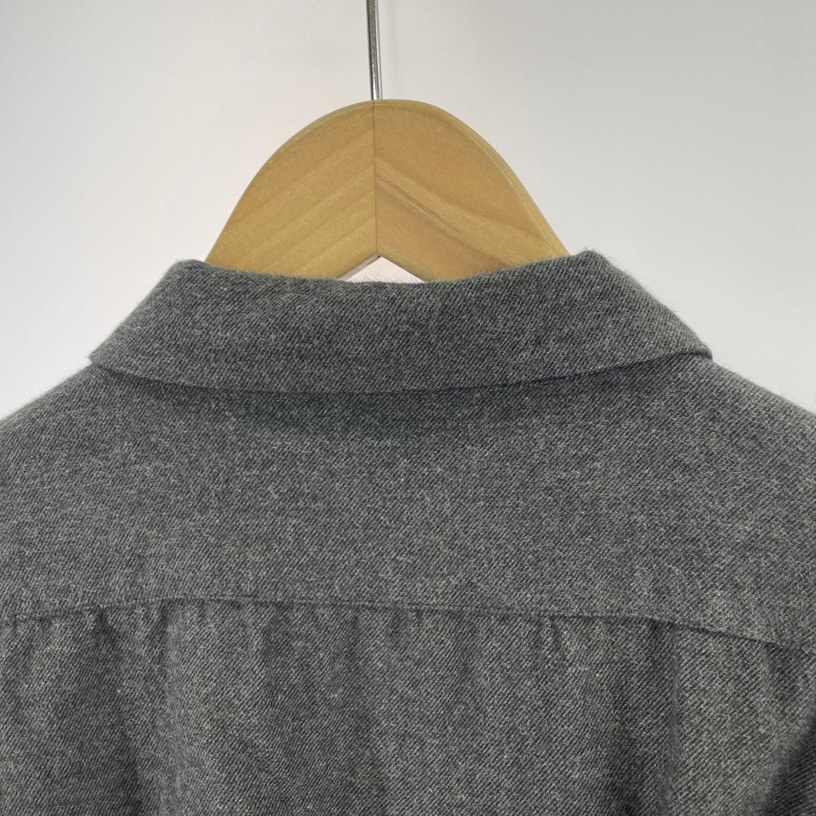 長袖シャツ UNUSED flannel shirt 2 グレー 2 グレー
