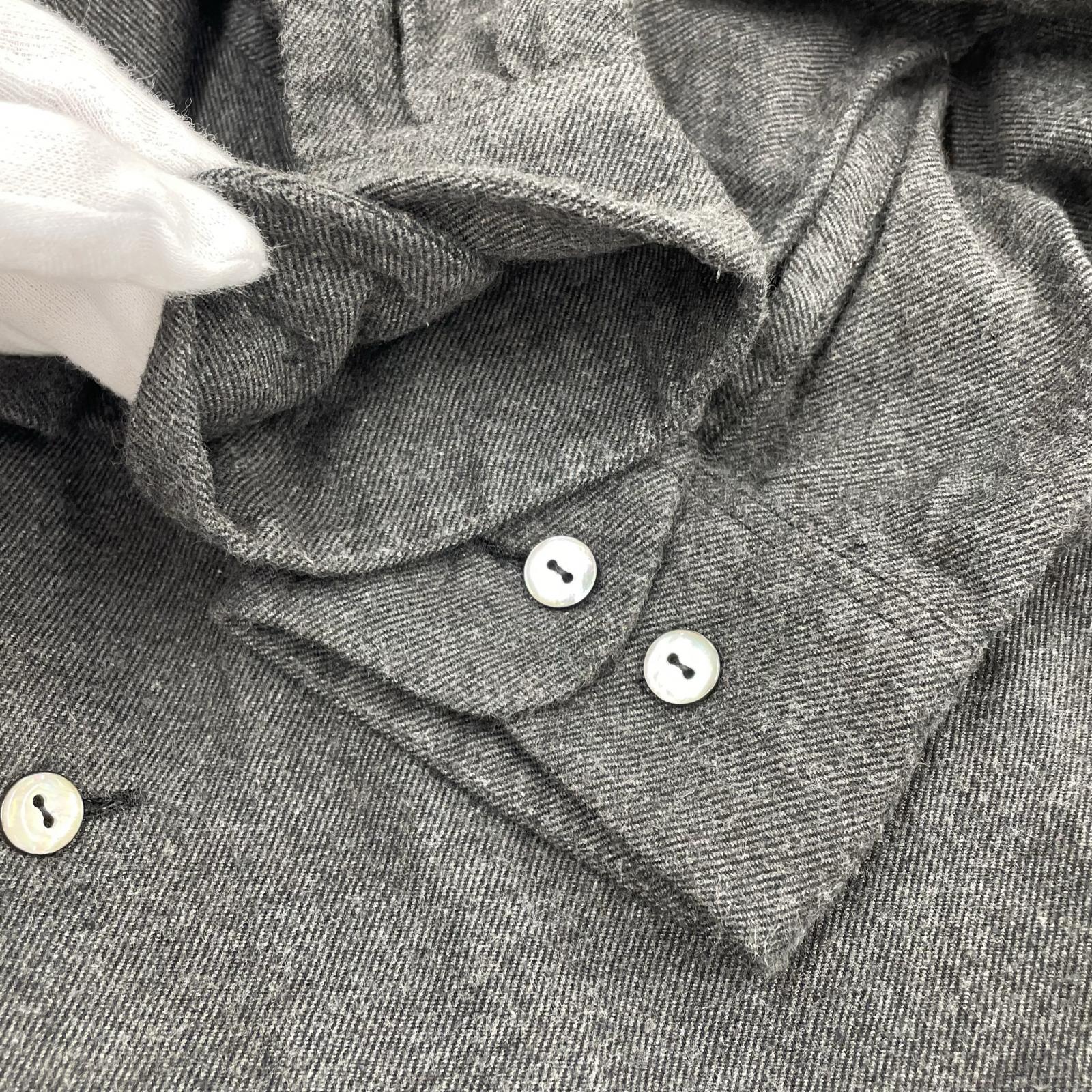 長袖シャツ UNUSED flannel shirt 2 グレー 2 グレー