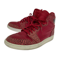 スニーカー AJ1 RETRO HIGH Red Elephant Print 30cm (US12 UK11 1/2 EU50) レッド