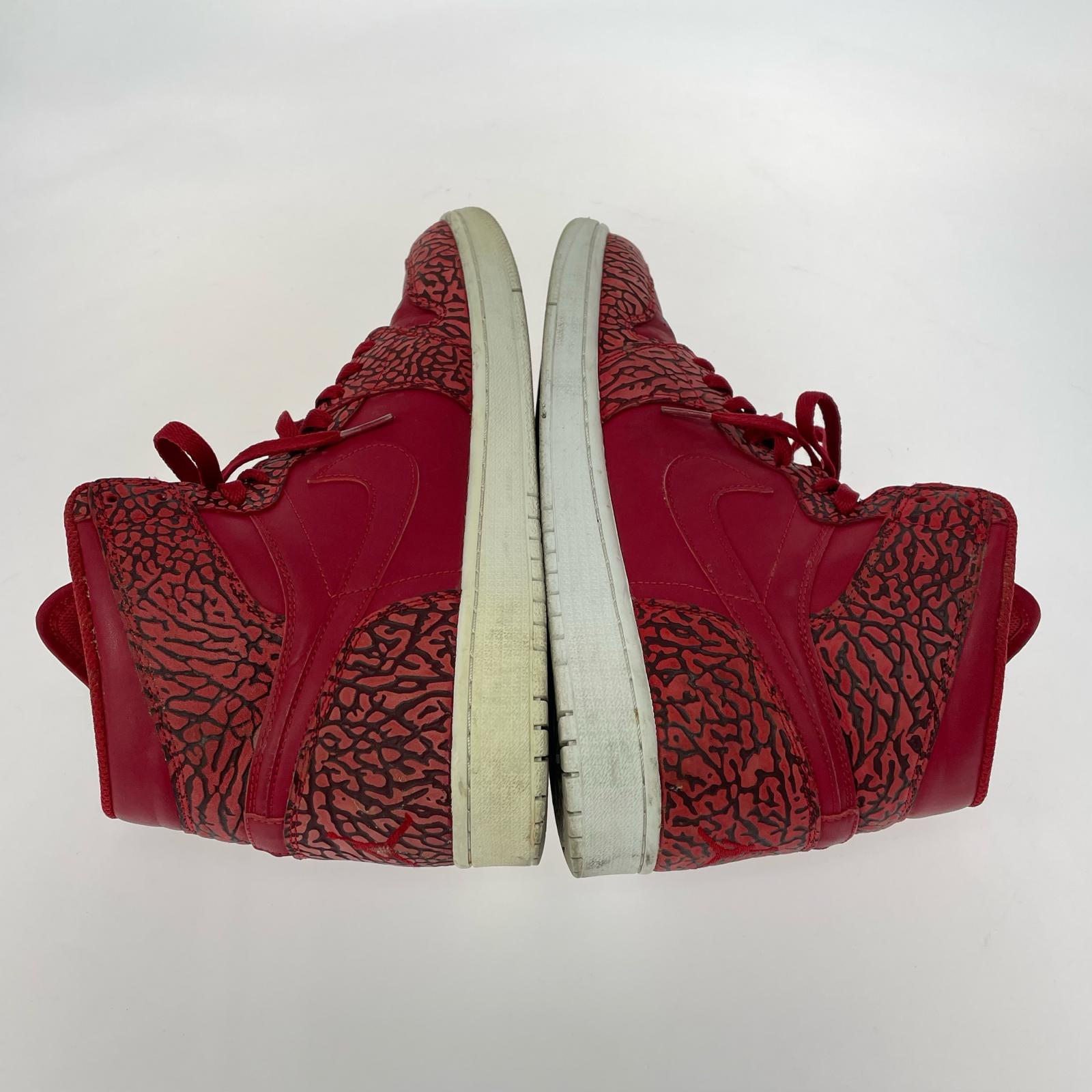 スニーカー AJ1 RETRO HIGH Red Elephant Print 30cm (US12 UK11 1/2 EU50) レッド