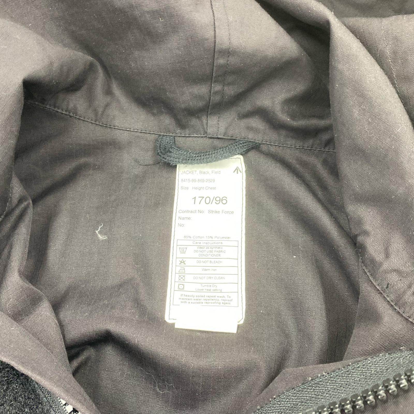 ミリタリージャケット SAS SMOCK PARKA BLACK ブラック