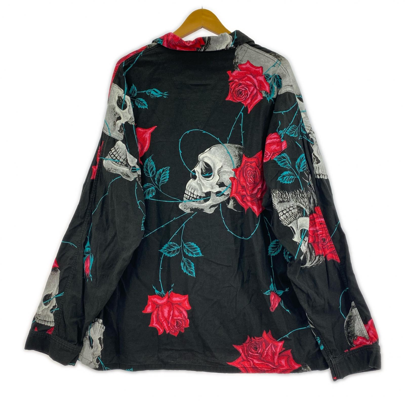 長袖シャツ YOHJI YAMAMOTO SKULL SM-S23-0000-126 XL ブラック