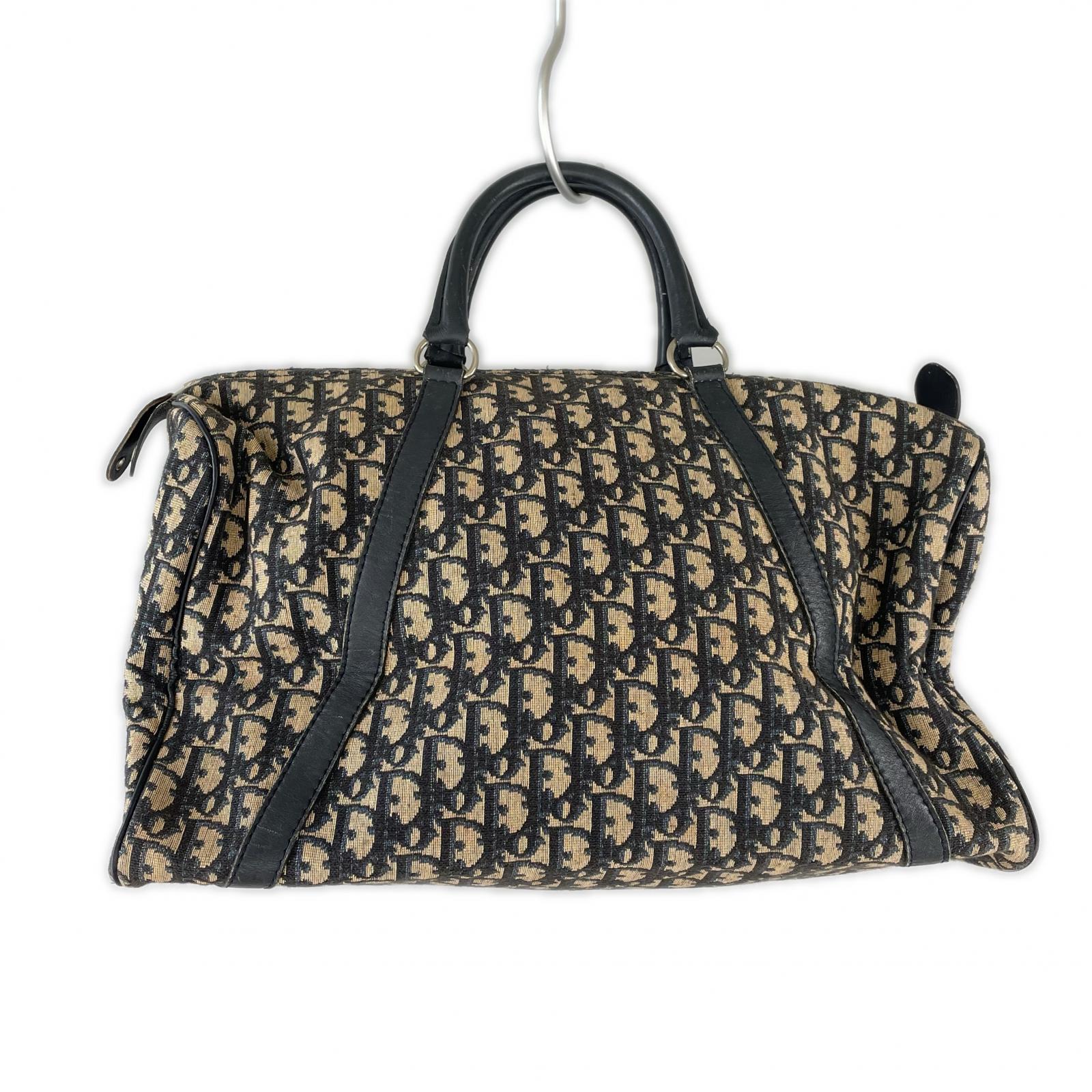 Christian Dior トロッター柄 ボストン