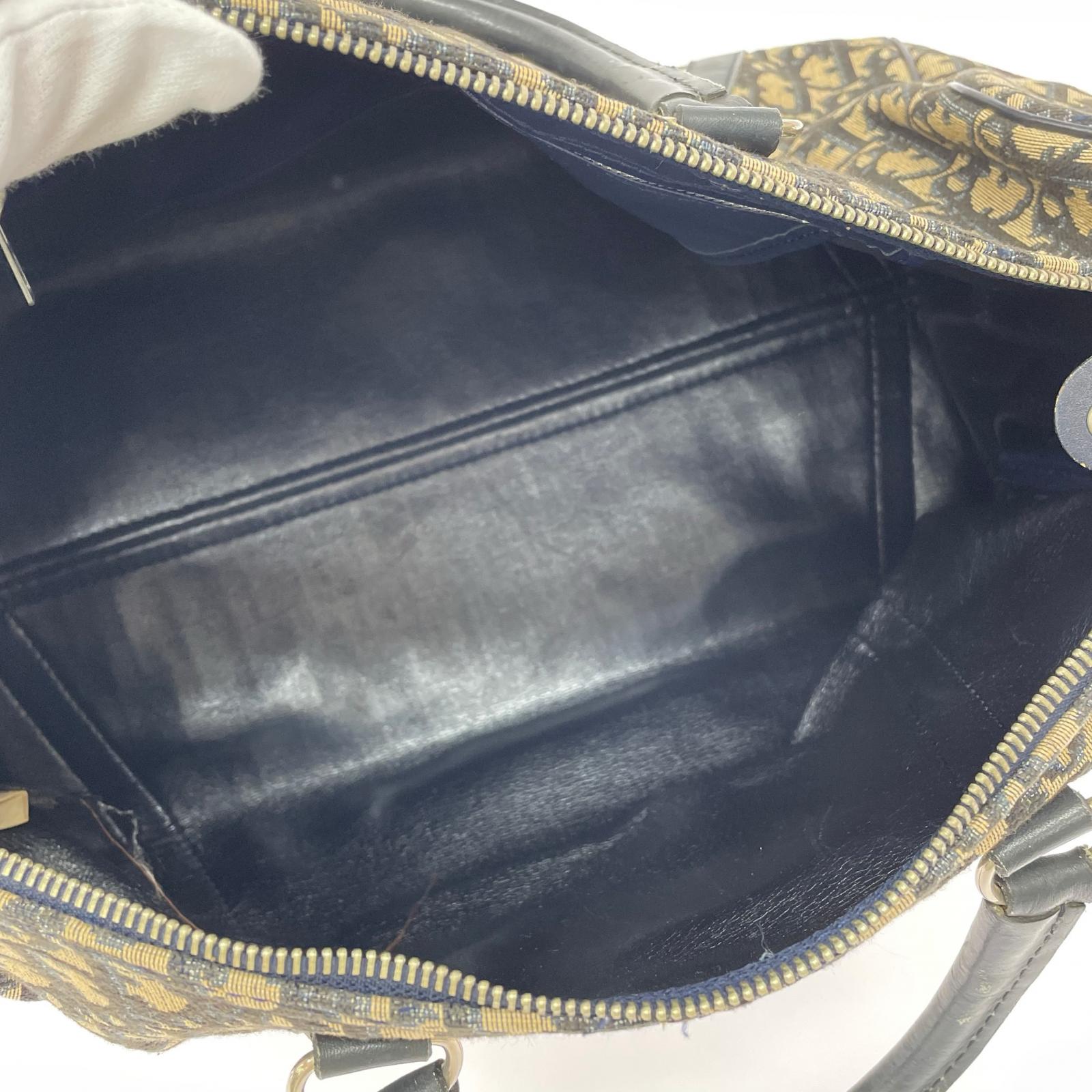Christian Dior トロッター柄 ボストン