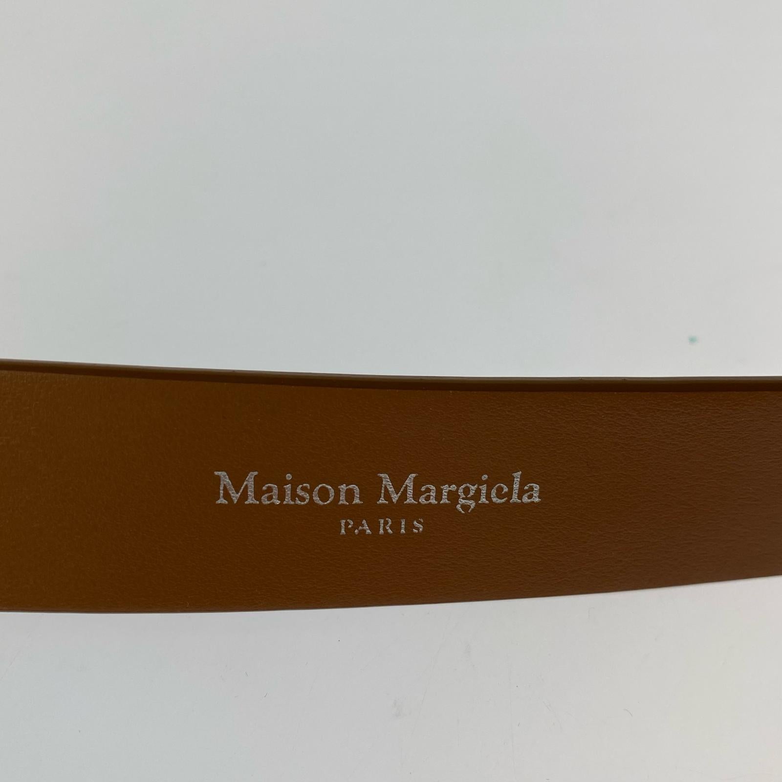 その他アクセサリー Maison Margiela レザーベルト ブラウン