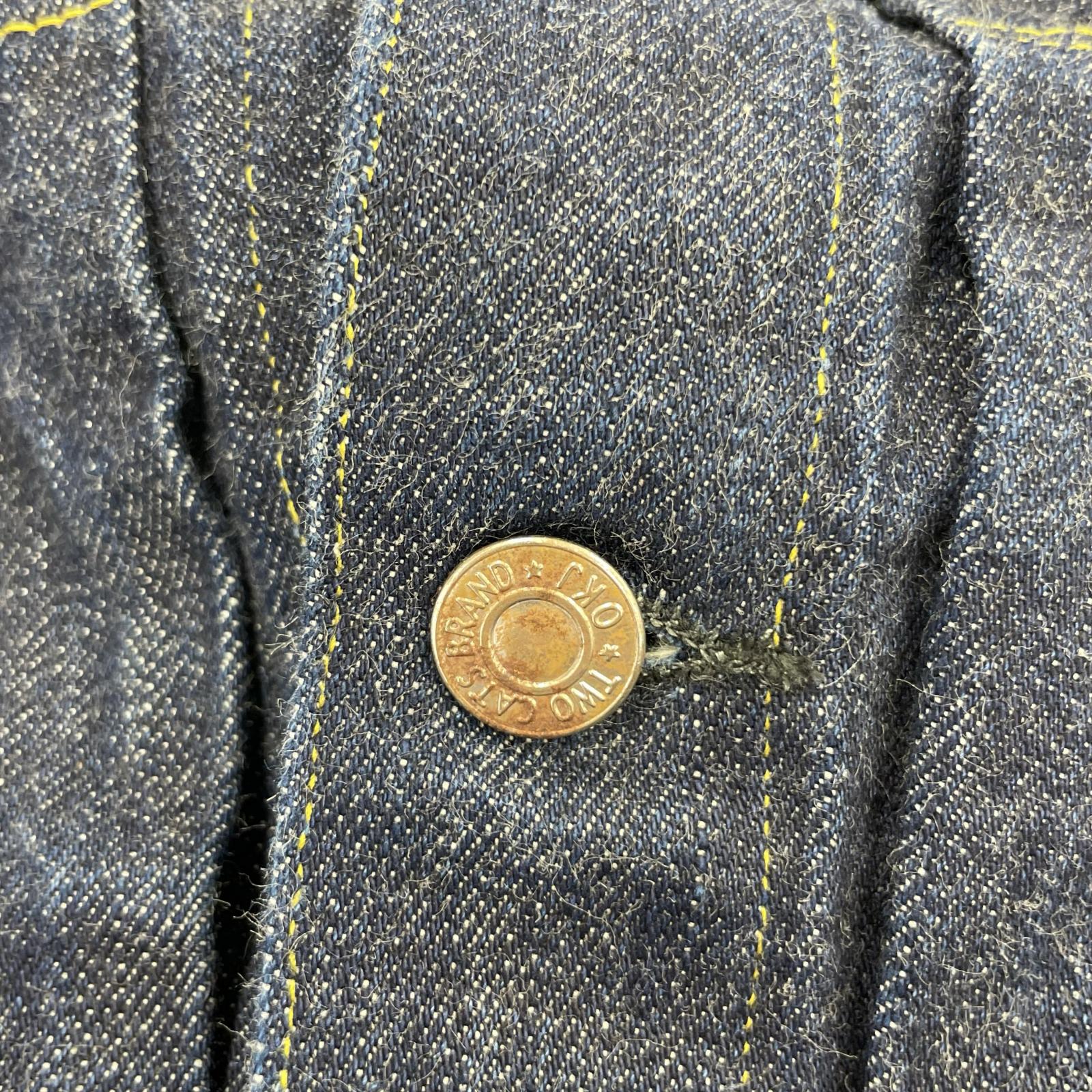 デニムジャケット TCB JEANS 2nd TYPE DENIM JACKET 44 44 ネイビー