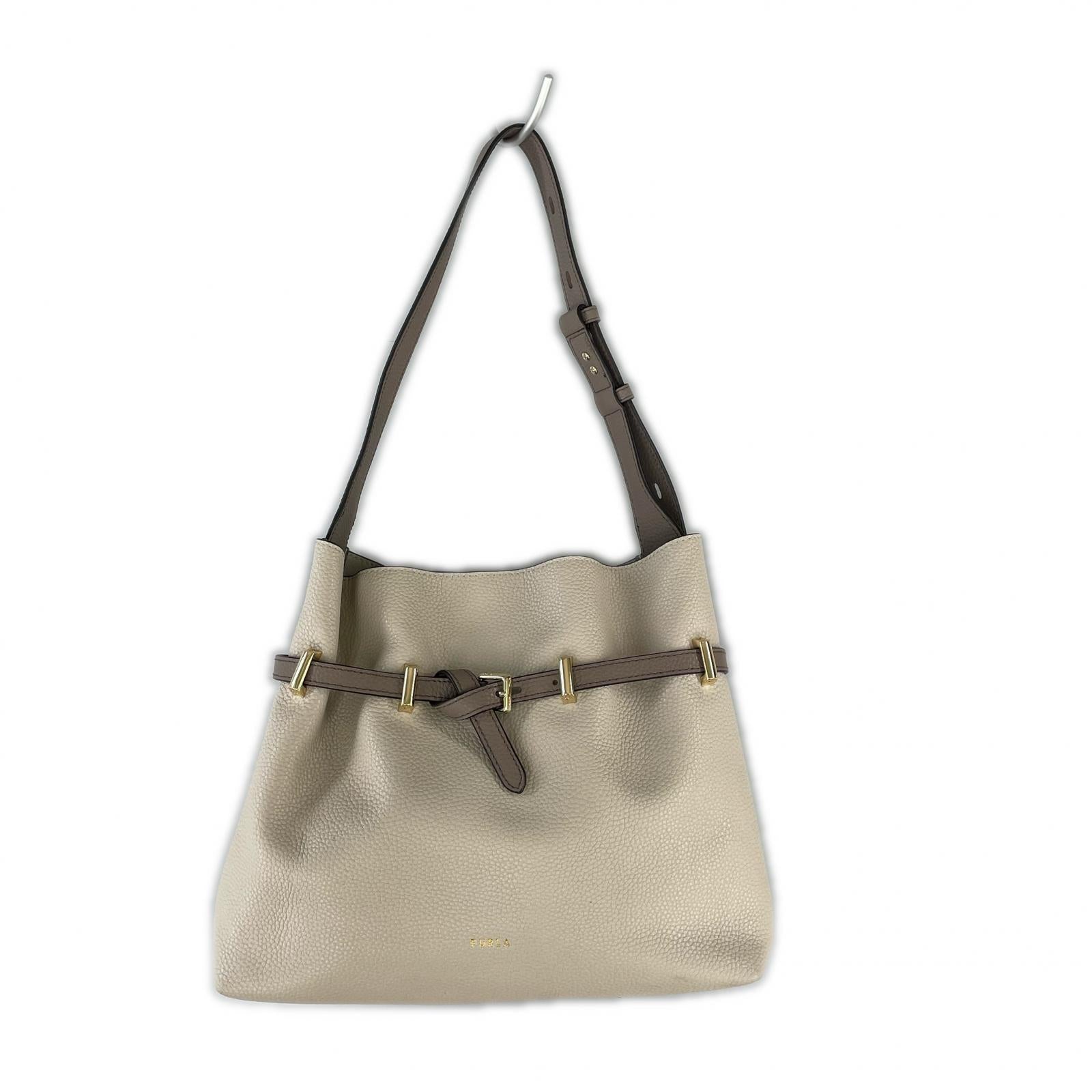 ショルダーバッグ AURA MINI DRAWSTRING ベージュ