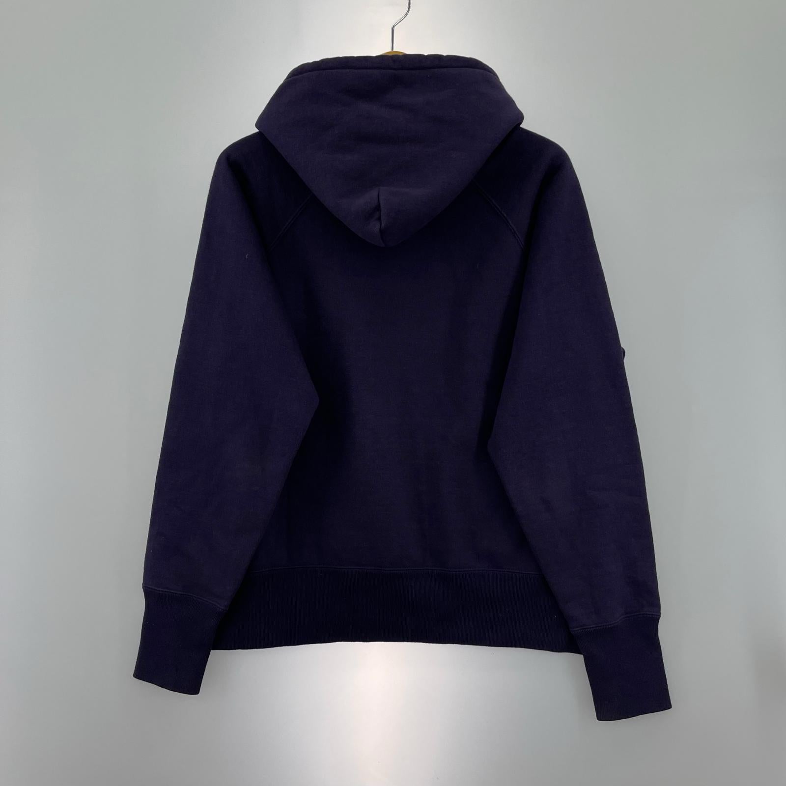 パーカー プルオーバーパーカー 紺縄 グレー(M) L パープル