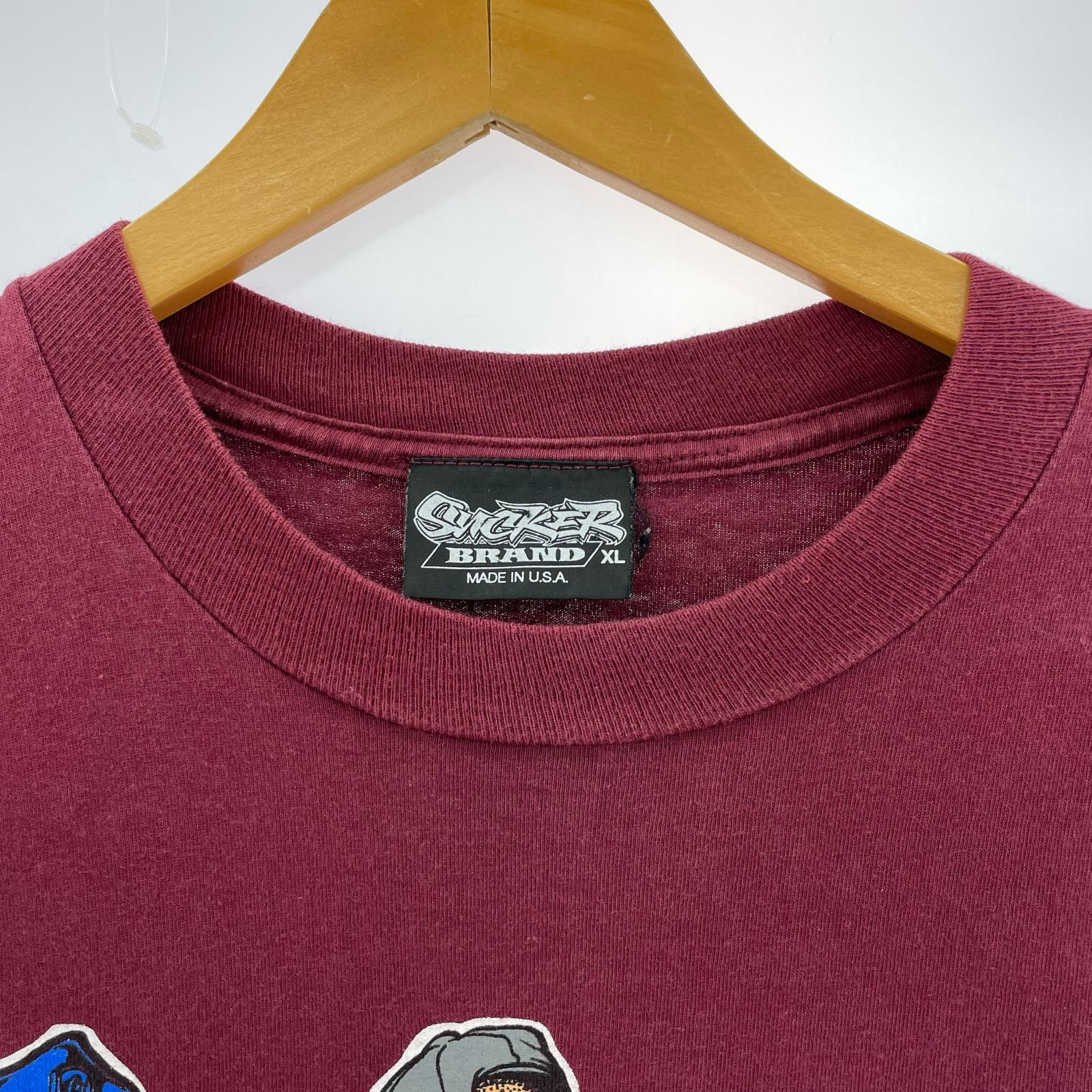 半袖Tシャツ SUCKER BRAND 赤(XL) LL