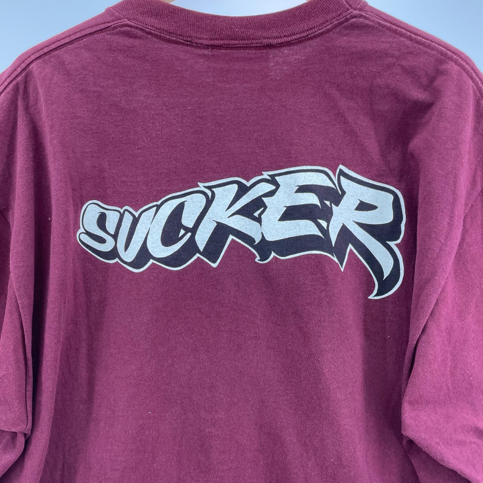 半袖Tシャツ SUCKER BRAND 赤(XL) LL