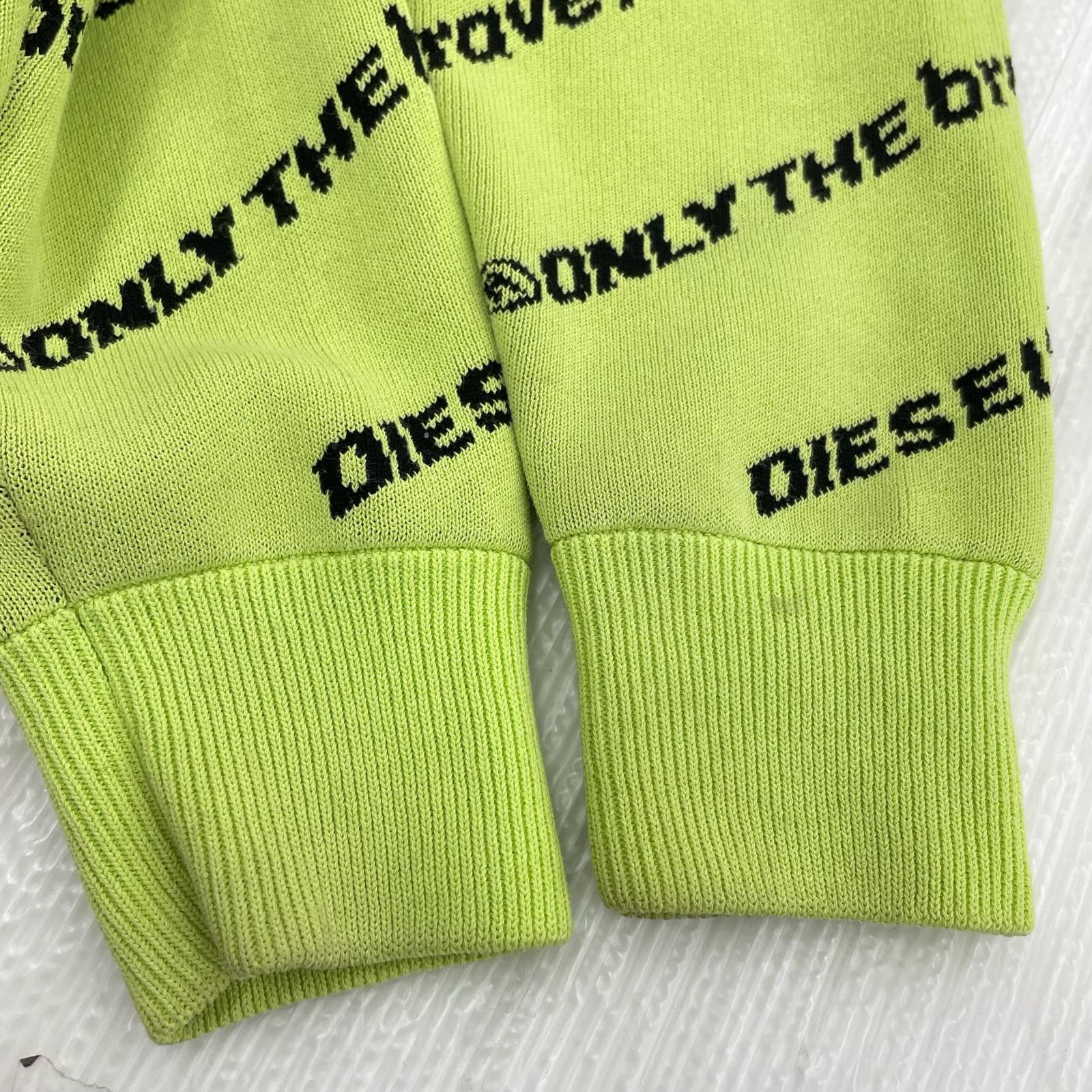 ニット DIESEL ニット・セーター ロゴプリントトレーナー/14 グリーン