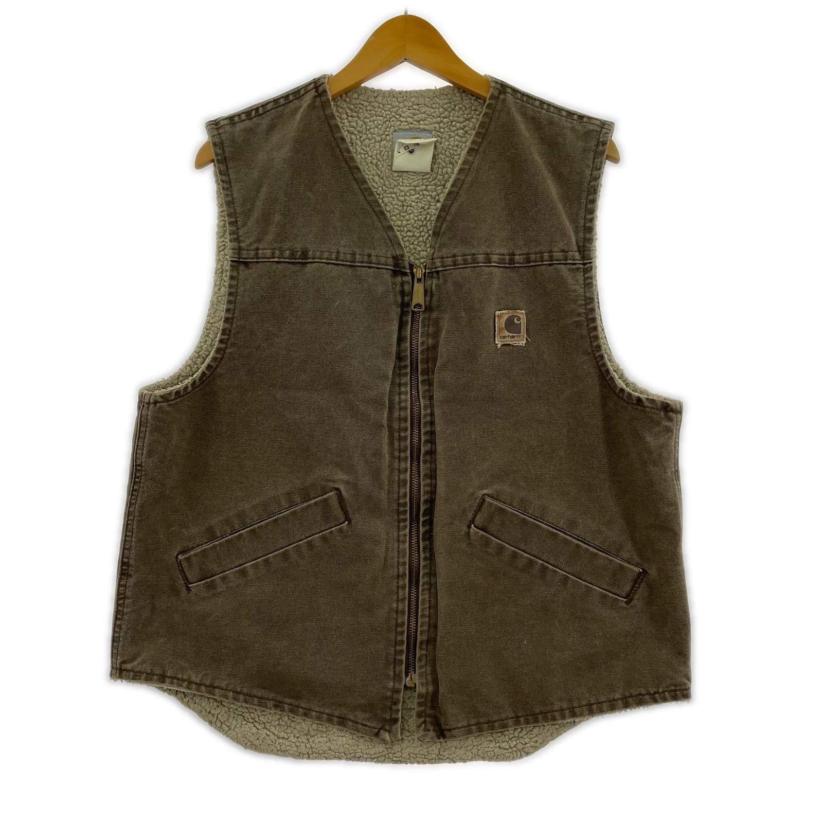 ジャケット ボアダックベスト 90s M ブラウン