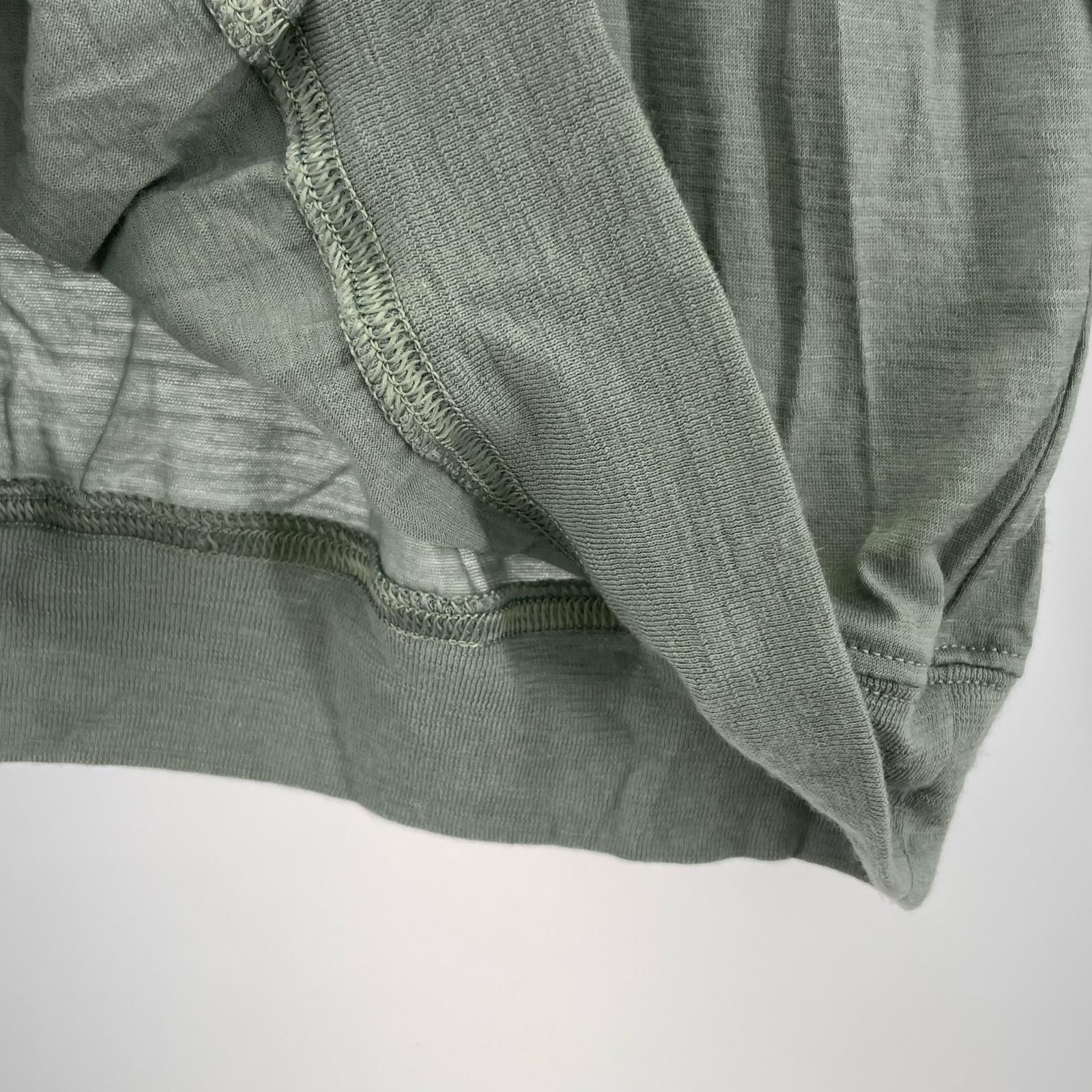 長袖Tシャツ ウール グレー M グレー
